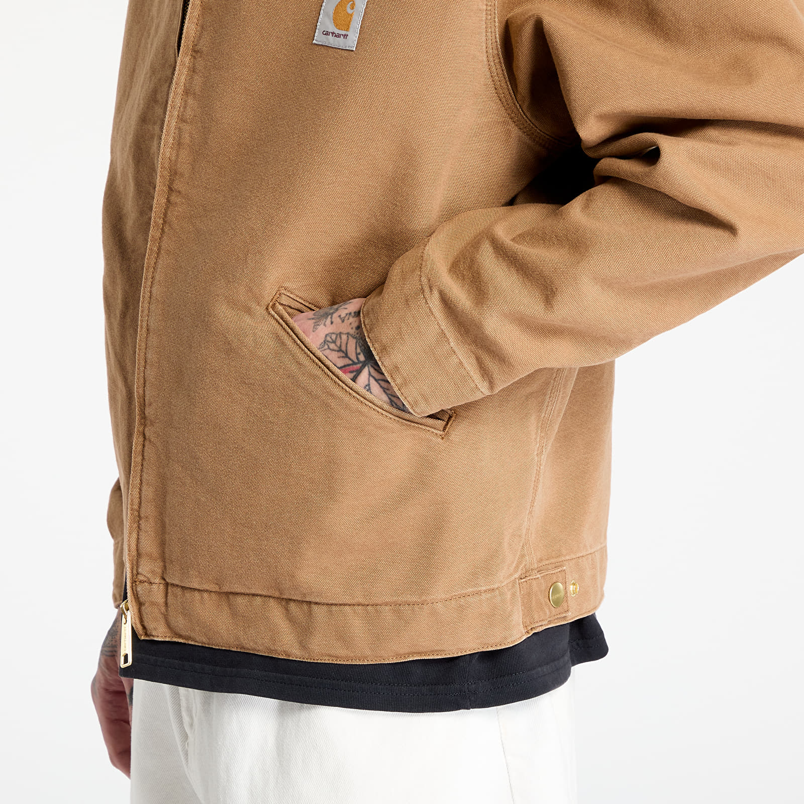 Vestes pour hommes Carhartt WIP OG Detroit Jacket UNISEX Hamilton Brown/ Tobacco Aged Canvas