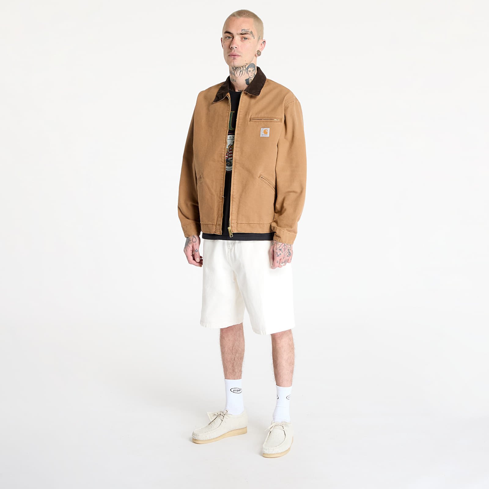 Vestes pour hommes Carhartt WIP OG Detroit Jacket UNISEX Hamilton Brown/ Tobacco Aged Canvas