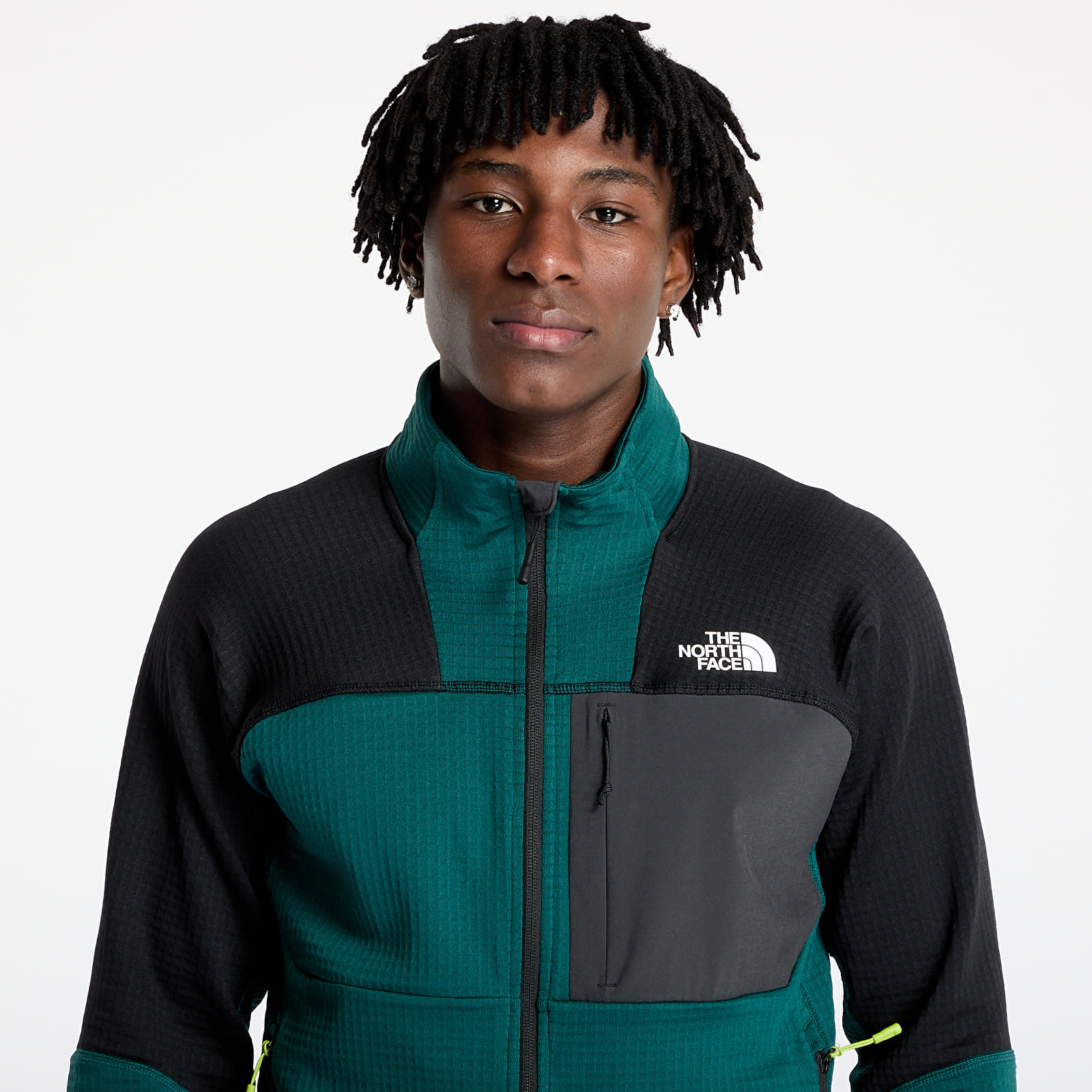 Pánské bundy The North Face Stormgap Powergrid Jacket Deep Nori/ TNF Black
