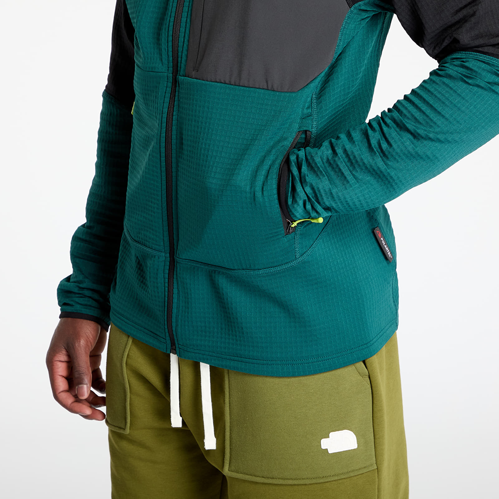 Pánské bundy The North Face Stormgap Powergrid Jacket Deep Nori/ TNF Black