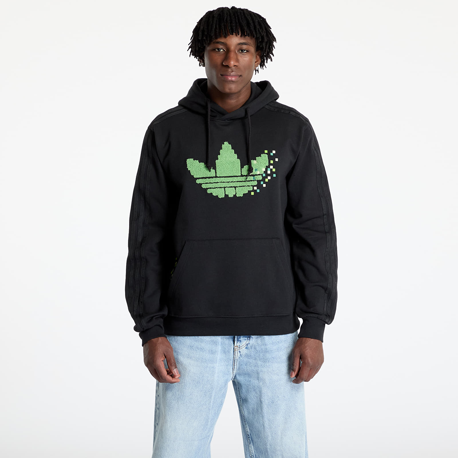 Men's sweatshirts adidas x Minecraft Graphic Hoodie Black/ Black