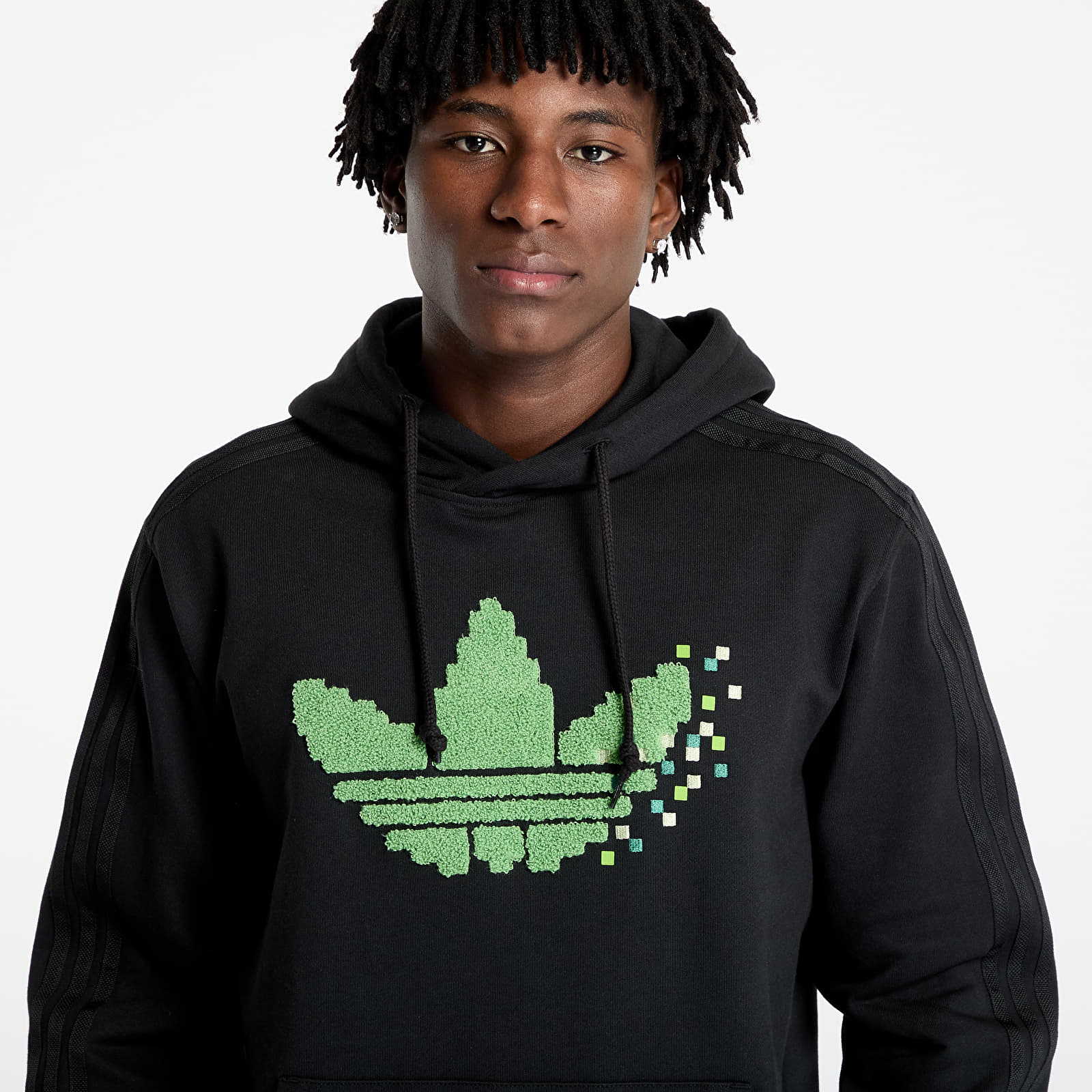 Men's sweatshirts adidas x Minecraft Graphic Hoodie Black/ Black