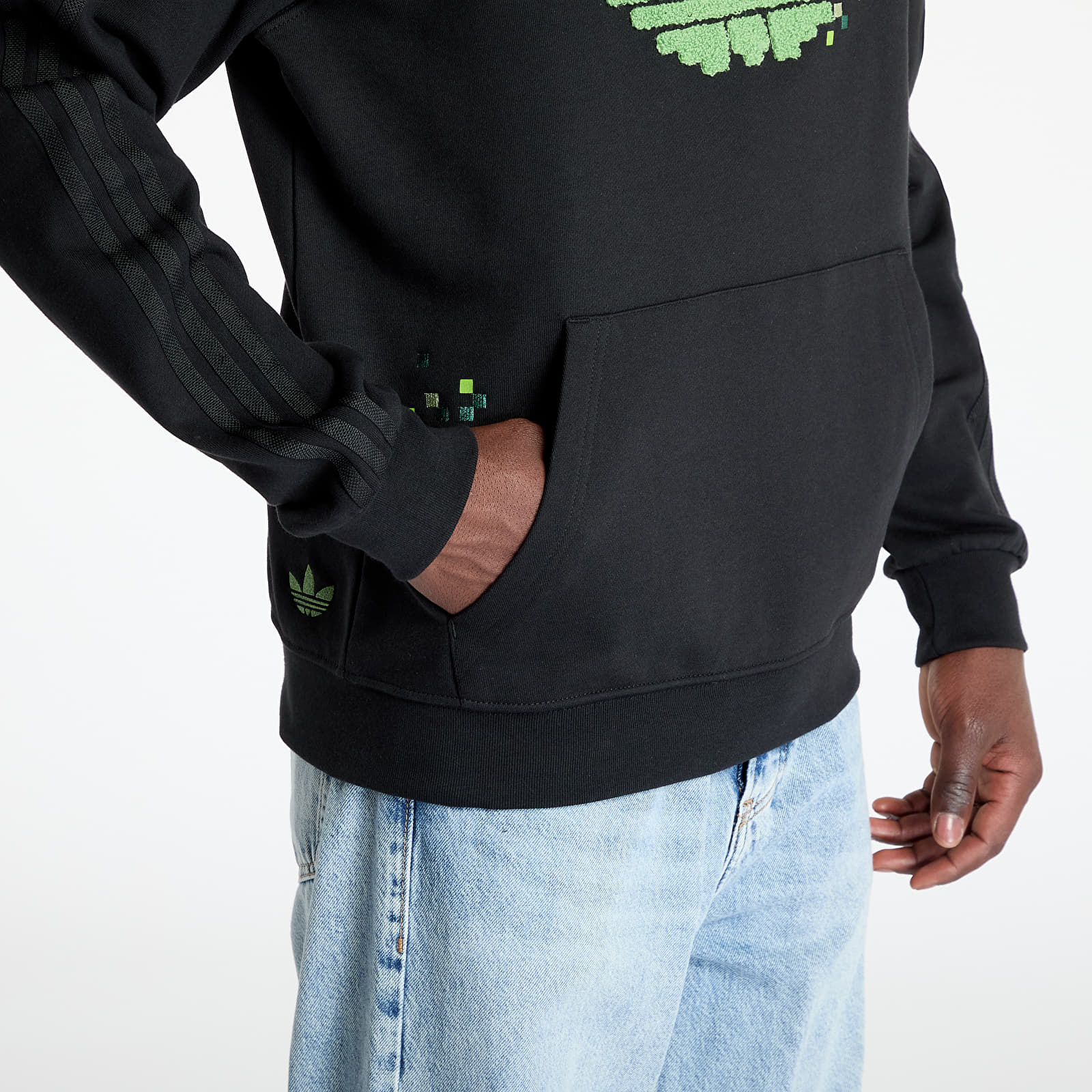 Men's sweatshirts adidas x Minecraft Graphic Hoodie Black/ Black