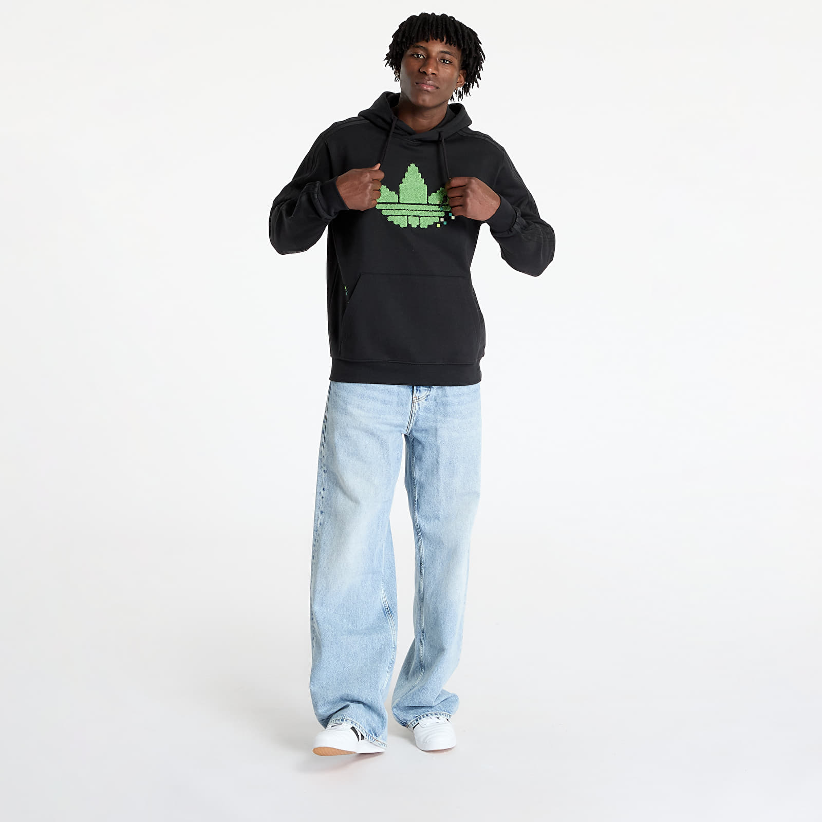 Men's sweatshirts adidas x Minecraft Graphic Hoodie Black/ Black