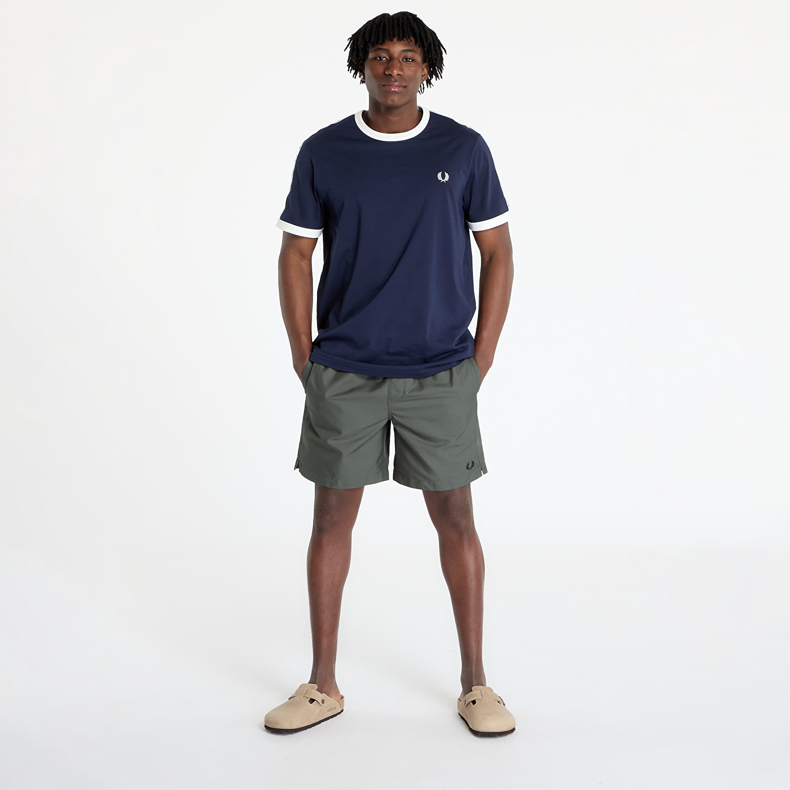 Men's swimwear FRED PERRY Classic Swimshort Court Green