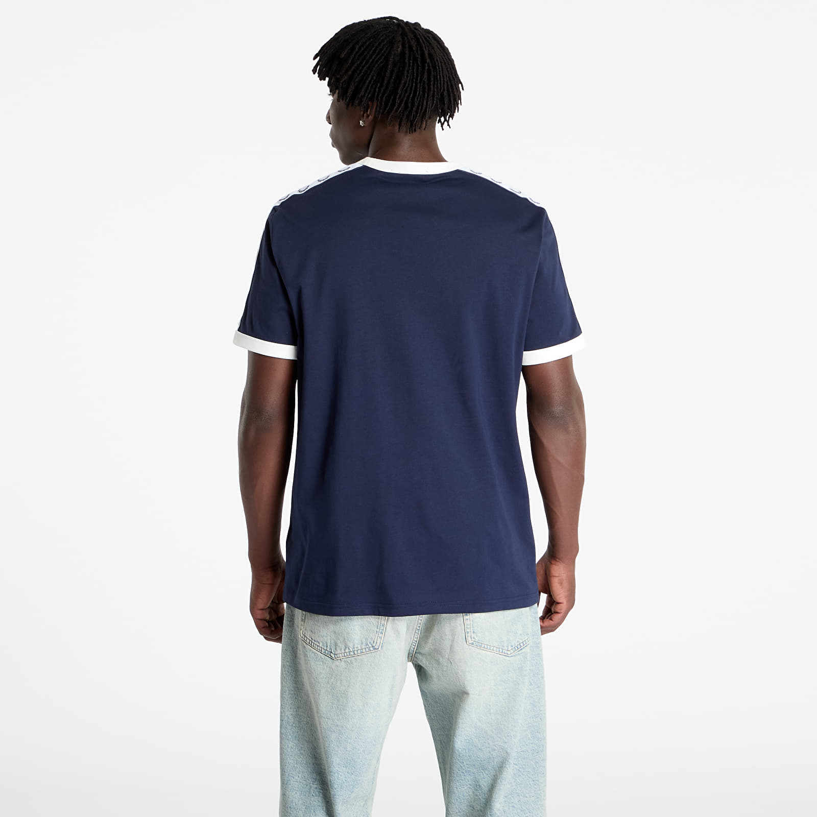 Moške majice FRED PERRY Taped Ringer T-Shirt Carbon Blue