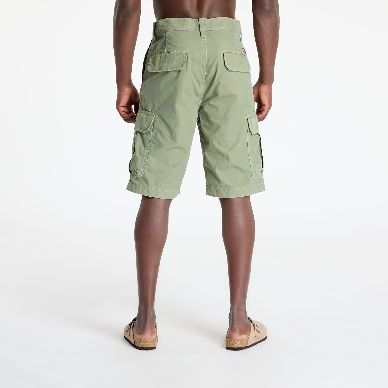 Мъжки къси панталони Tommy Jeans Otis Twill Regular Cargo Shorts Green