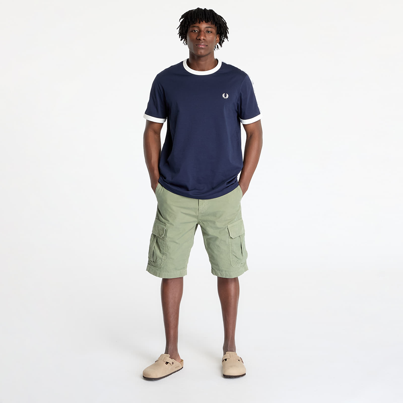 Мъжки къси панталони Tommy Jeans Otis Twill Regular Cargo Shorts Green