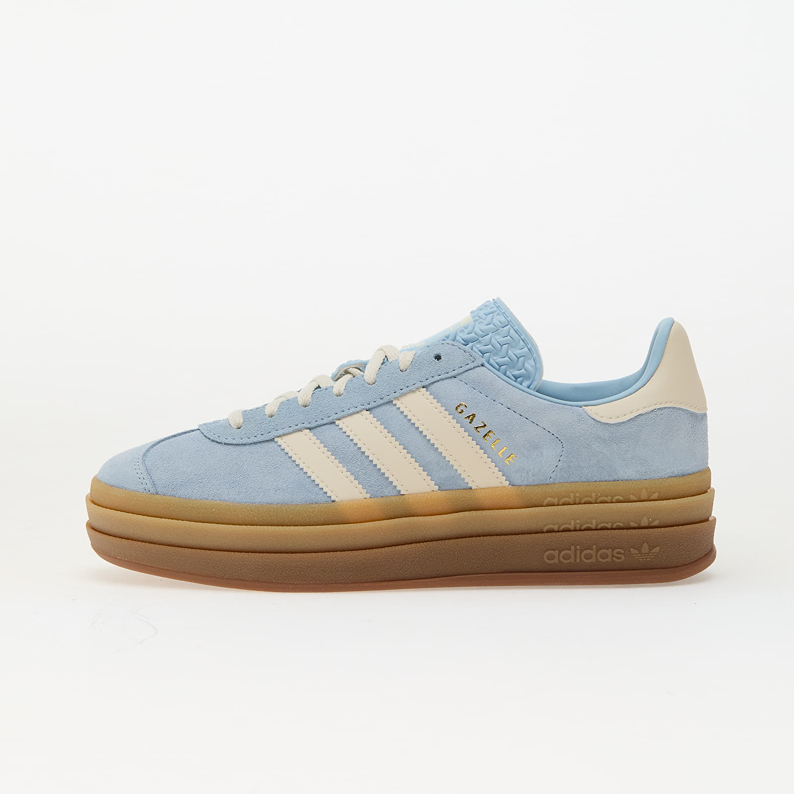 Жіноче взуття adidas Gazelle Bold W Clear Sky/ Crew White/ Gold Metallic
