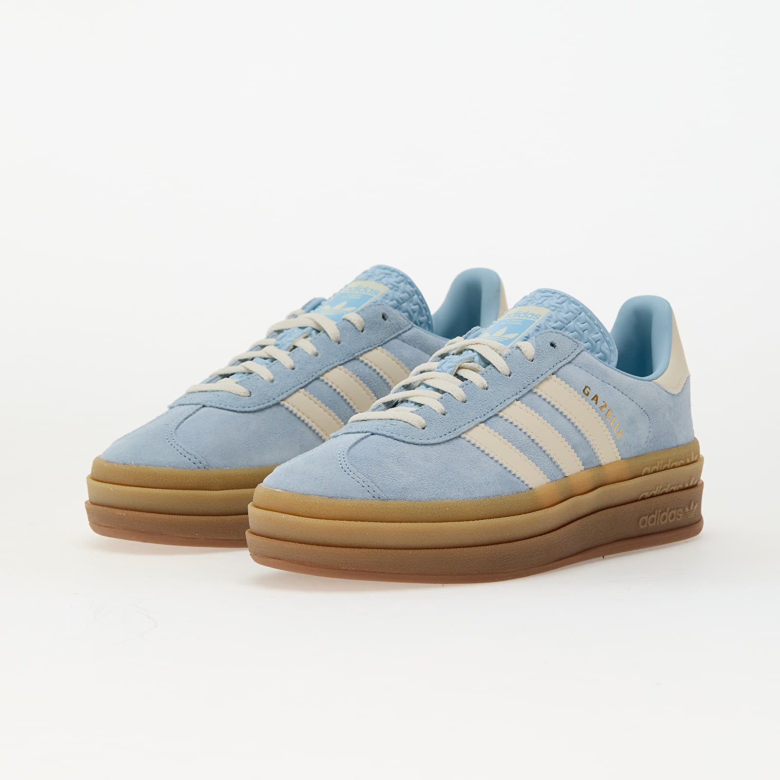 Жіноче взуття adidas Gazelle Bold W Clear Sky/ Crew White/ Gold Metallic