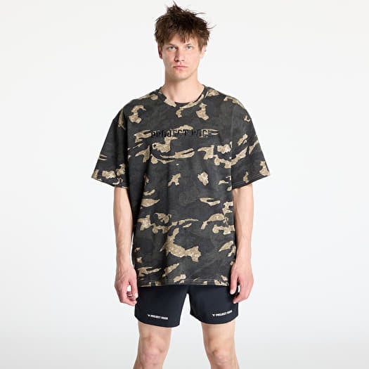 T-shirt Under Armour Project Rock All Over Print T-shirt Grey/ Green