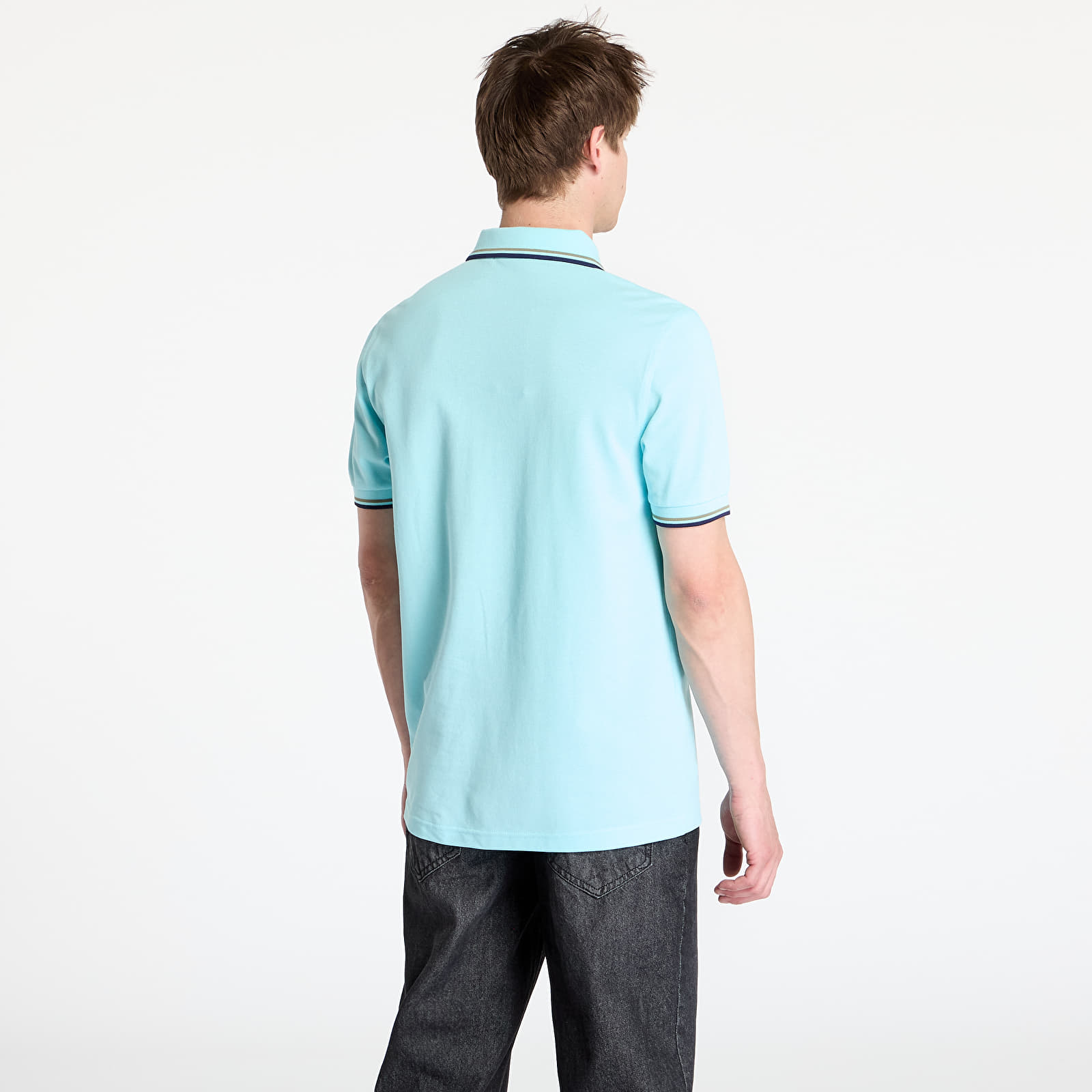 Camisetas FRED PERRY Twin Tipped Shirt Mint Blue/ Olive Mint/ French Navy
