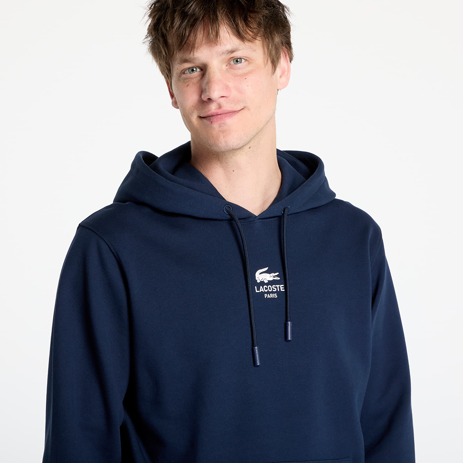 Kapuutsikud ja kampsunid LACOSTE Non Brushed Fleece Navy Blue