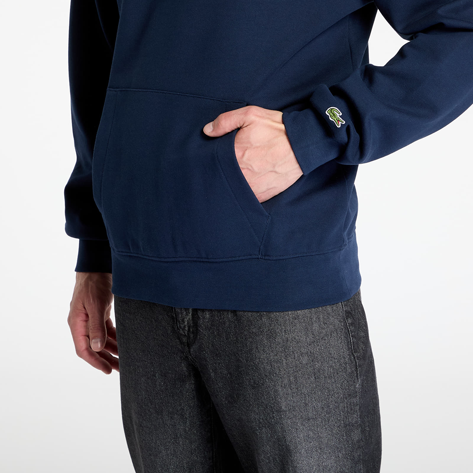 Kapuutsikud ja kampsunid LACOSTE Non Brushed Fleece Navy Blue