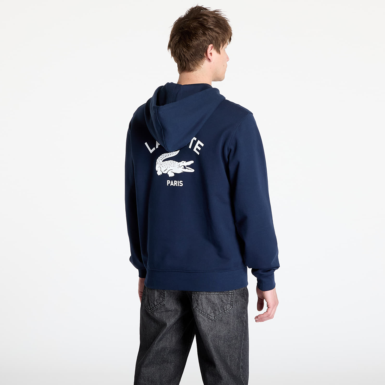 Kapuutsikud ja kampsunid LACOSTE Non Brushed Fleece Navy Blue