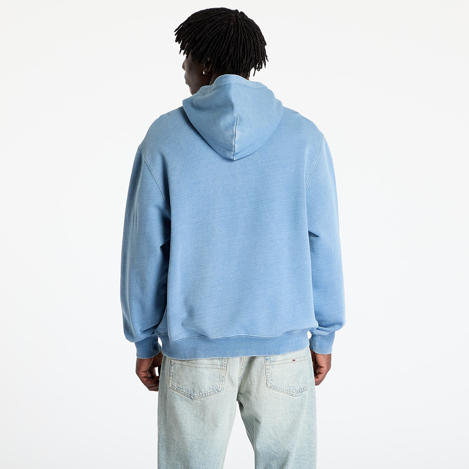 Мъжки потници Carhartt WIP Hooded Ingo Sweat UNISEX Light Blue Garment Dyed