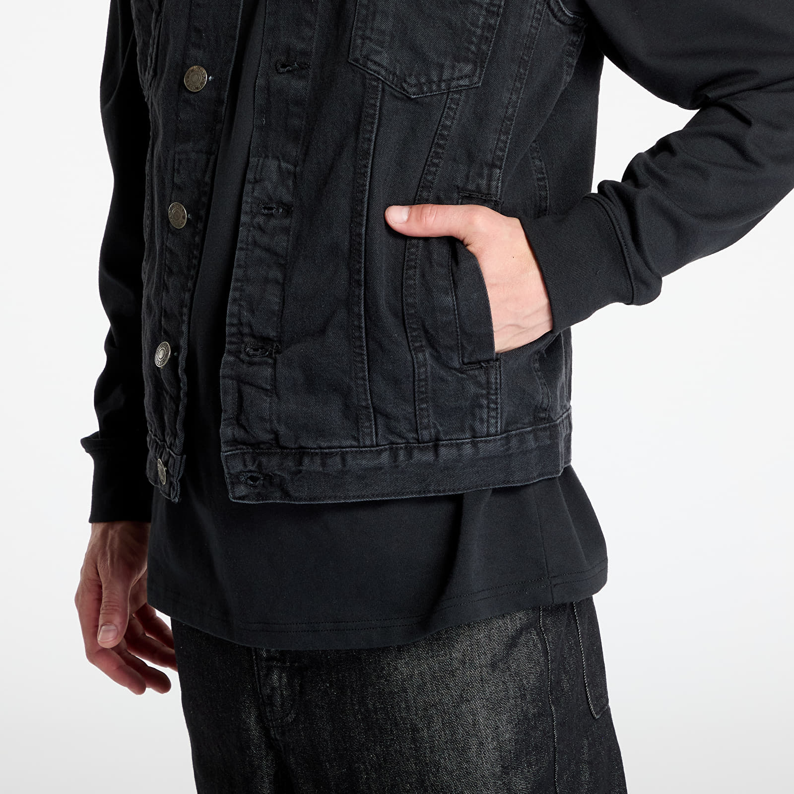 Безрукавки Urban Classics Denim Vest Black Raw