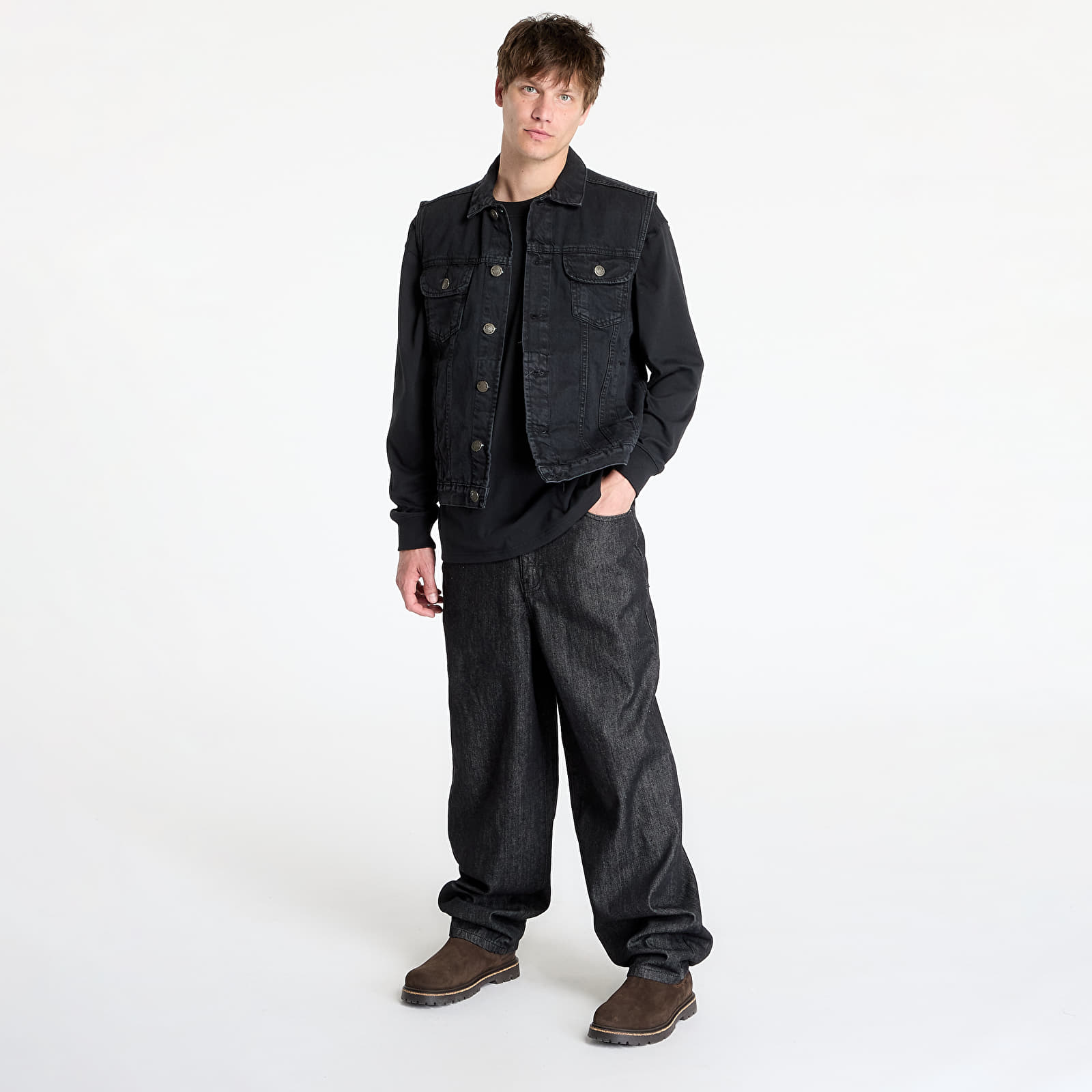 Безрукавки Urban Classics Denim Vest Black Raw