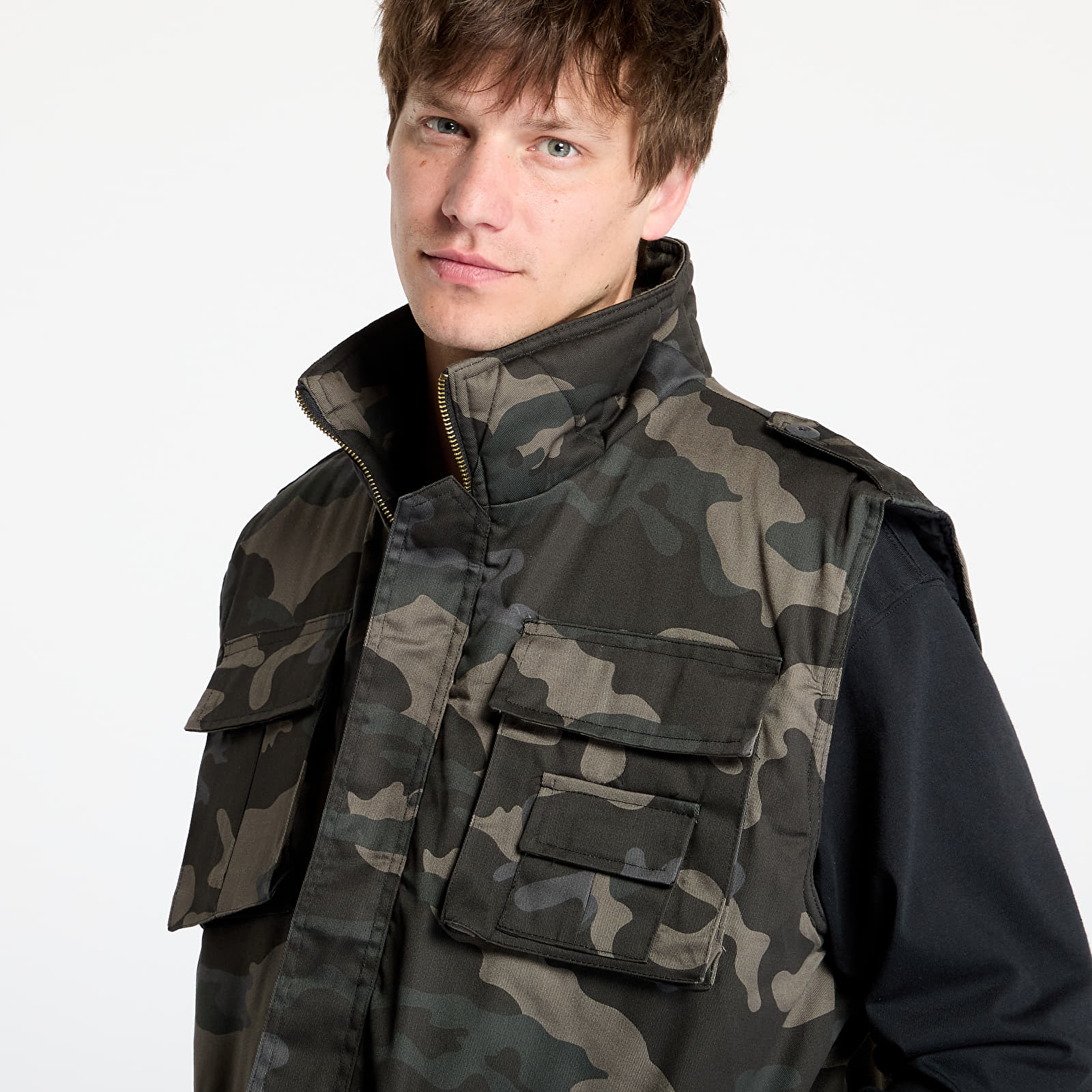 Gilets Urban Classics Ranger Vest Dark Grey Camo