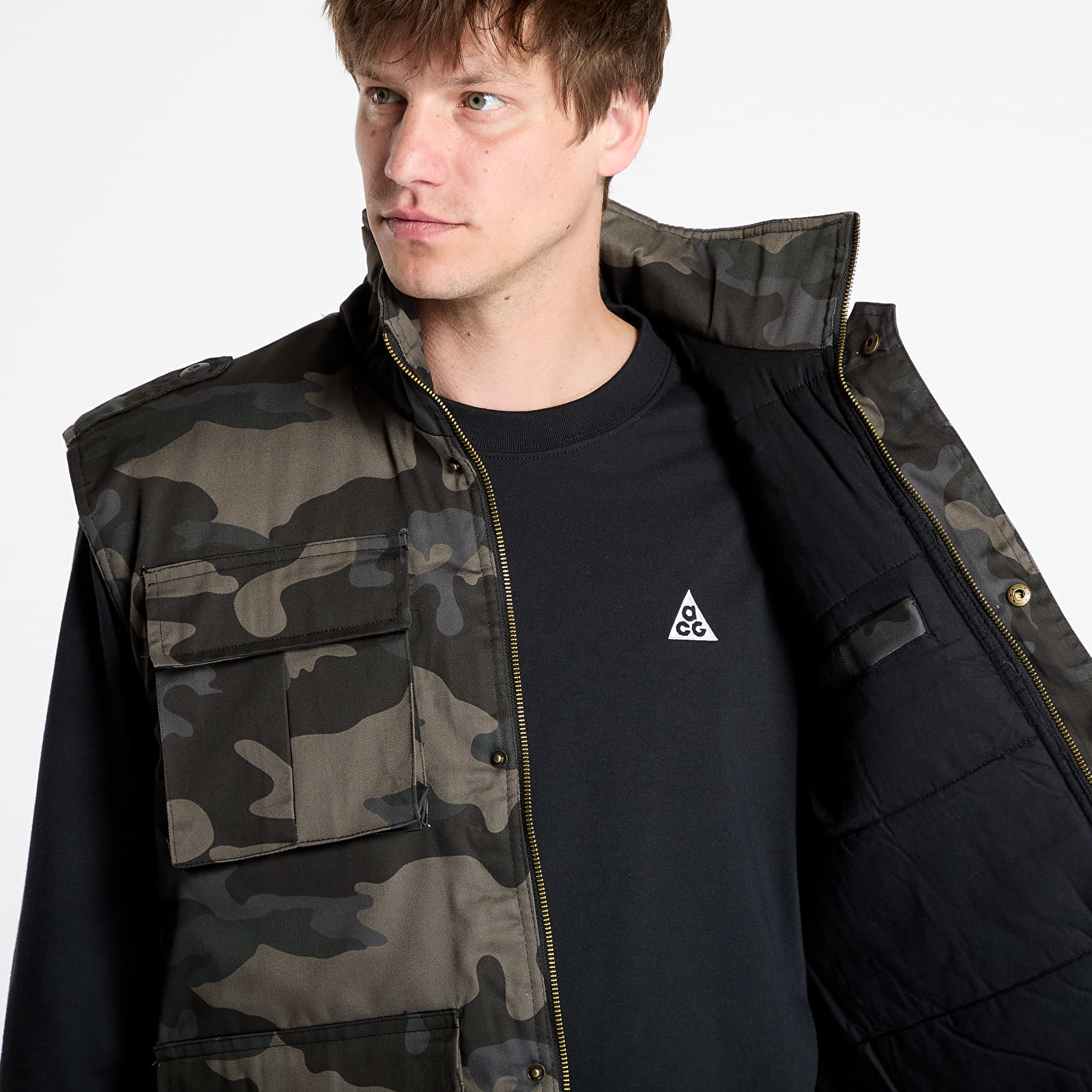 Gilets Urban Classics Ranger Vest Dark Grey Camo