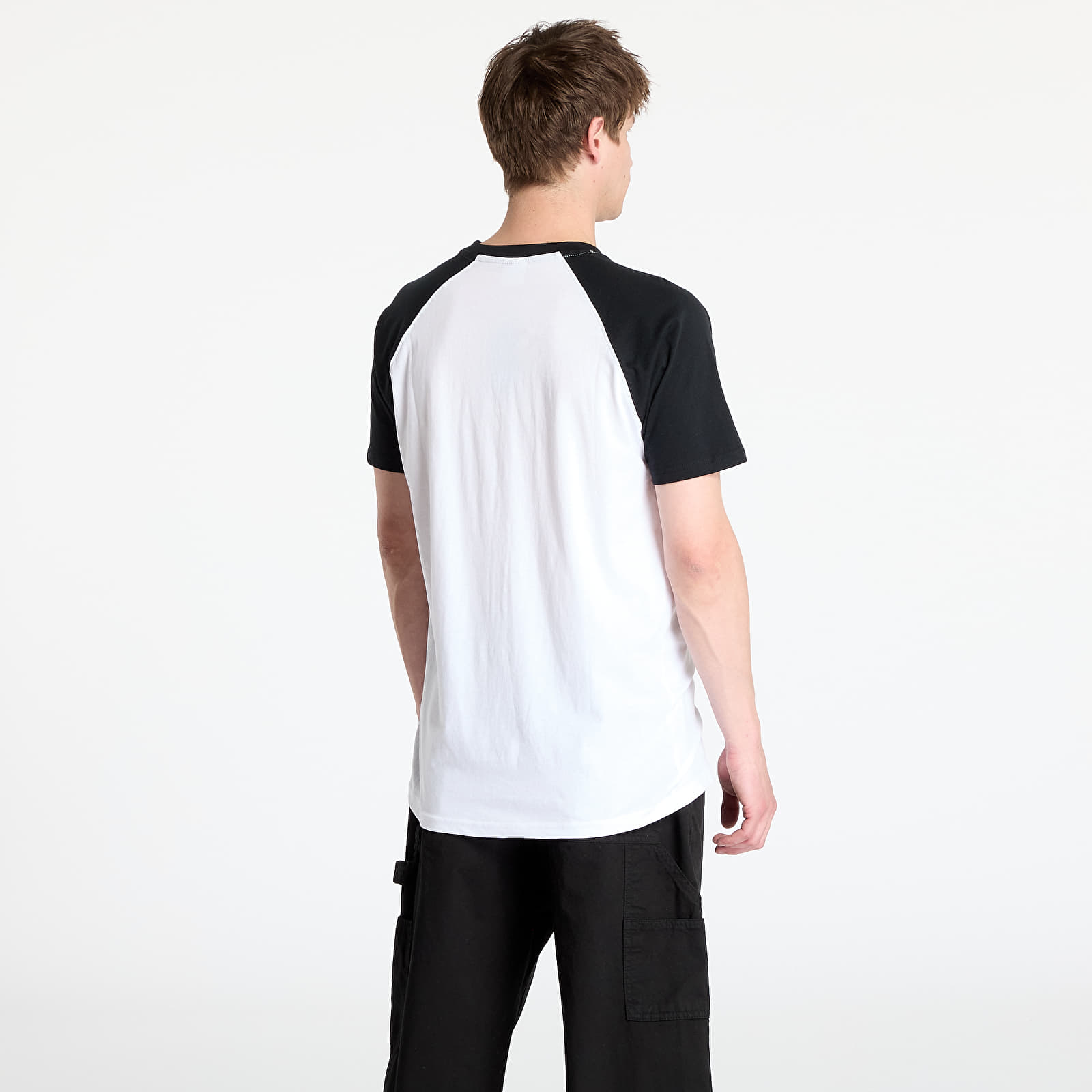 T-Shirts Urban Classics Raglan Contrast Tee White / Black