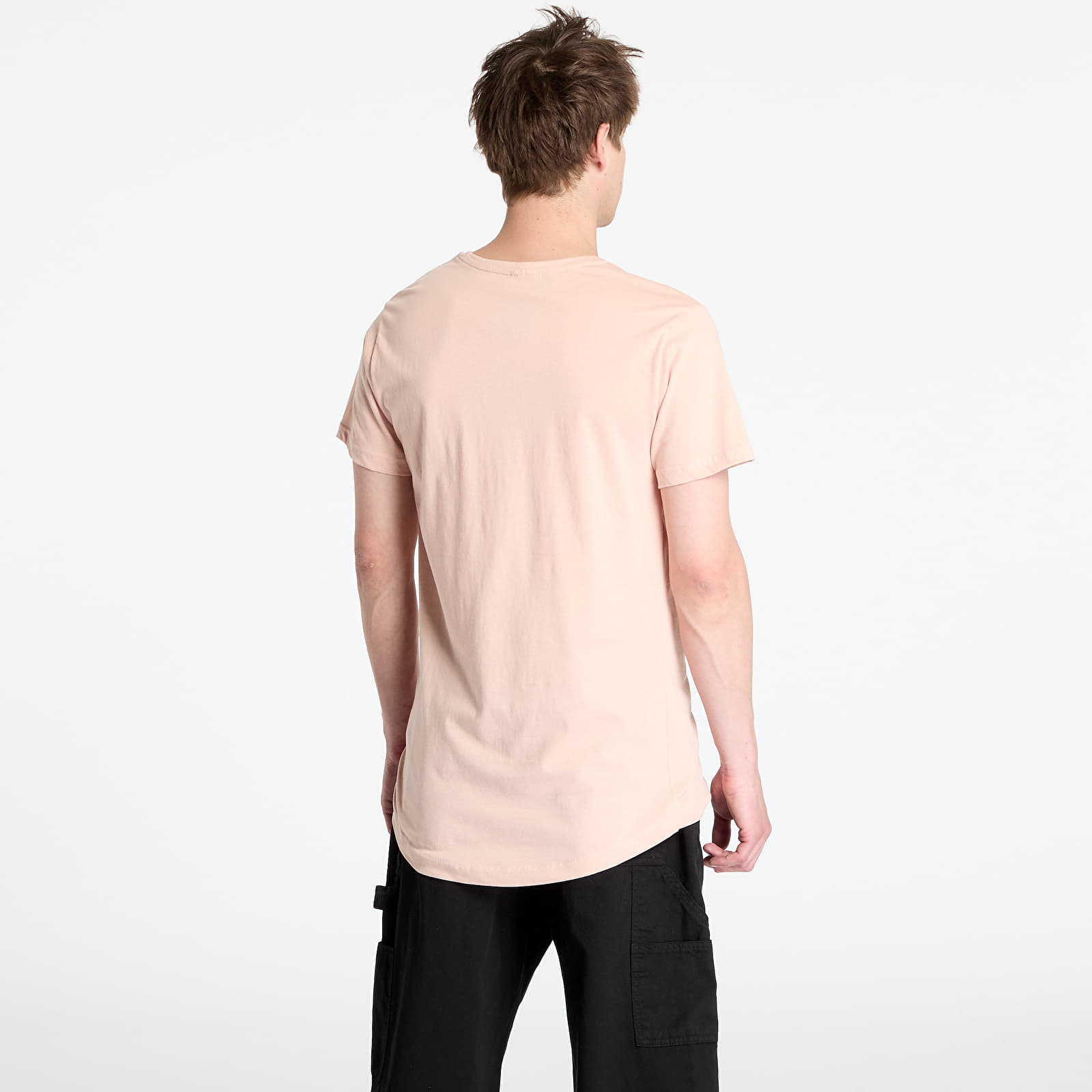 T-shirts Urban Classics Shaped Long Tee Pink