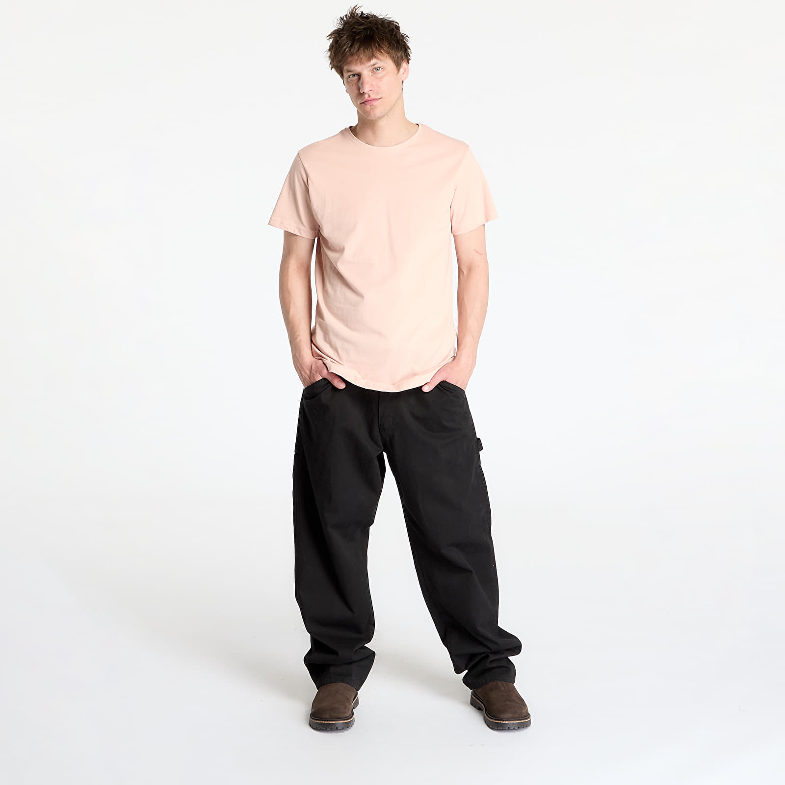 T-shirts Urban Classics Shaped Long Tee Pink