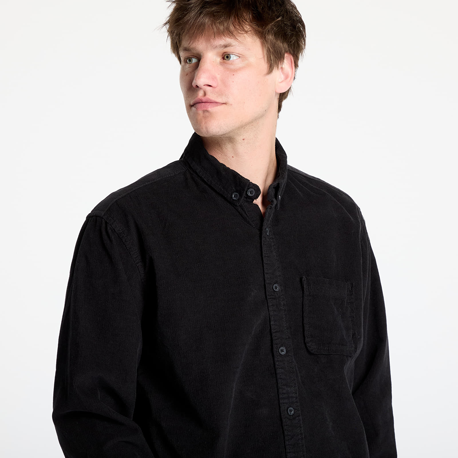 Särgid Urban Classics Corduroy Shirt Black