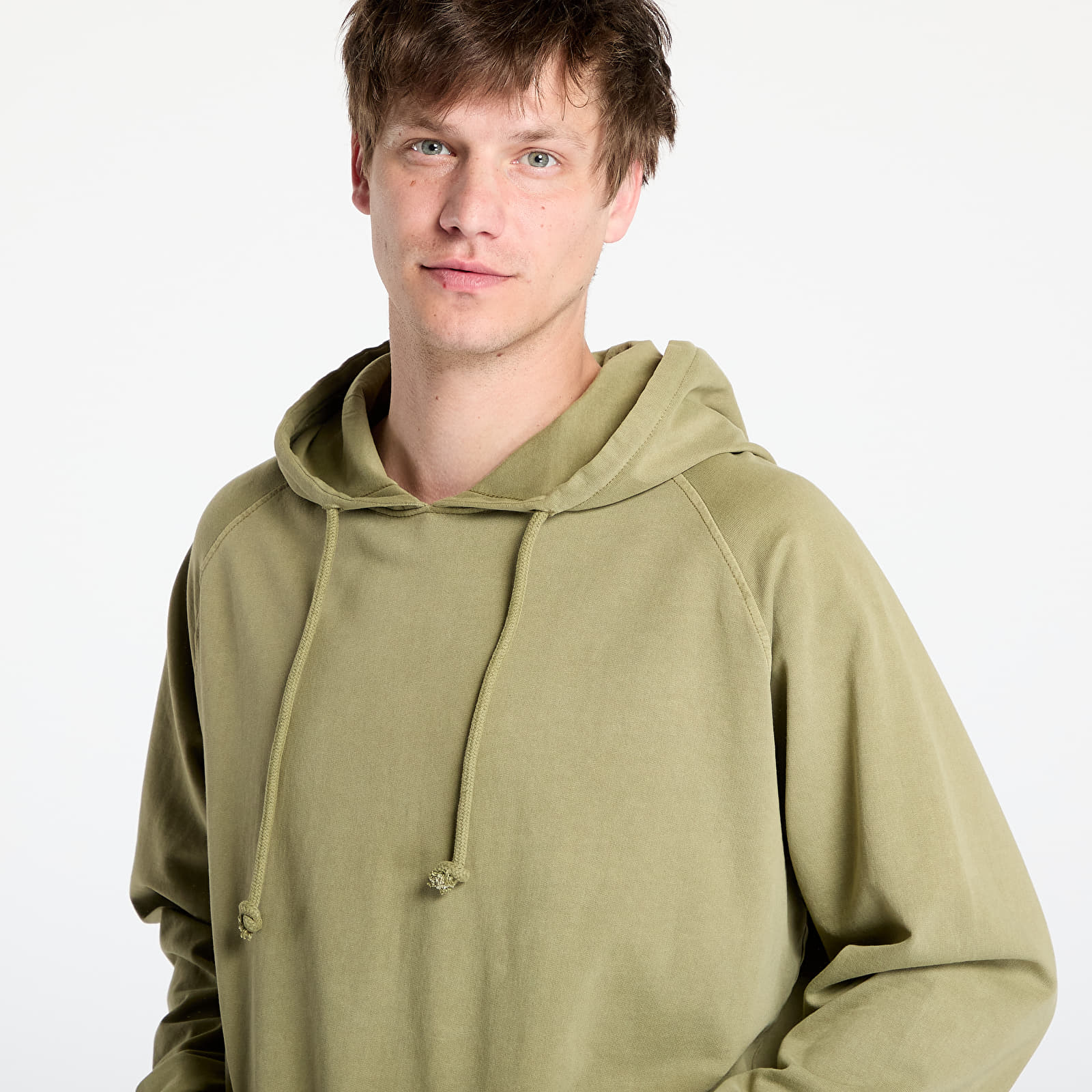 Mikiny Urban Classics Overdyed Hoody Green