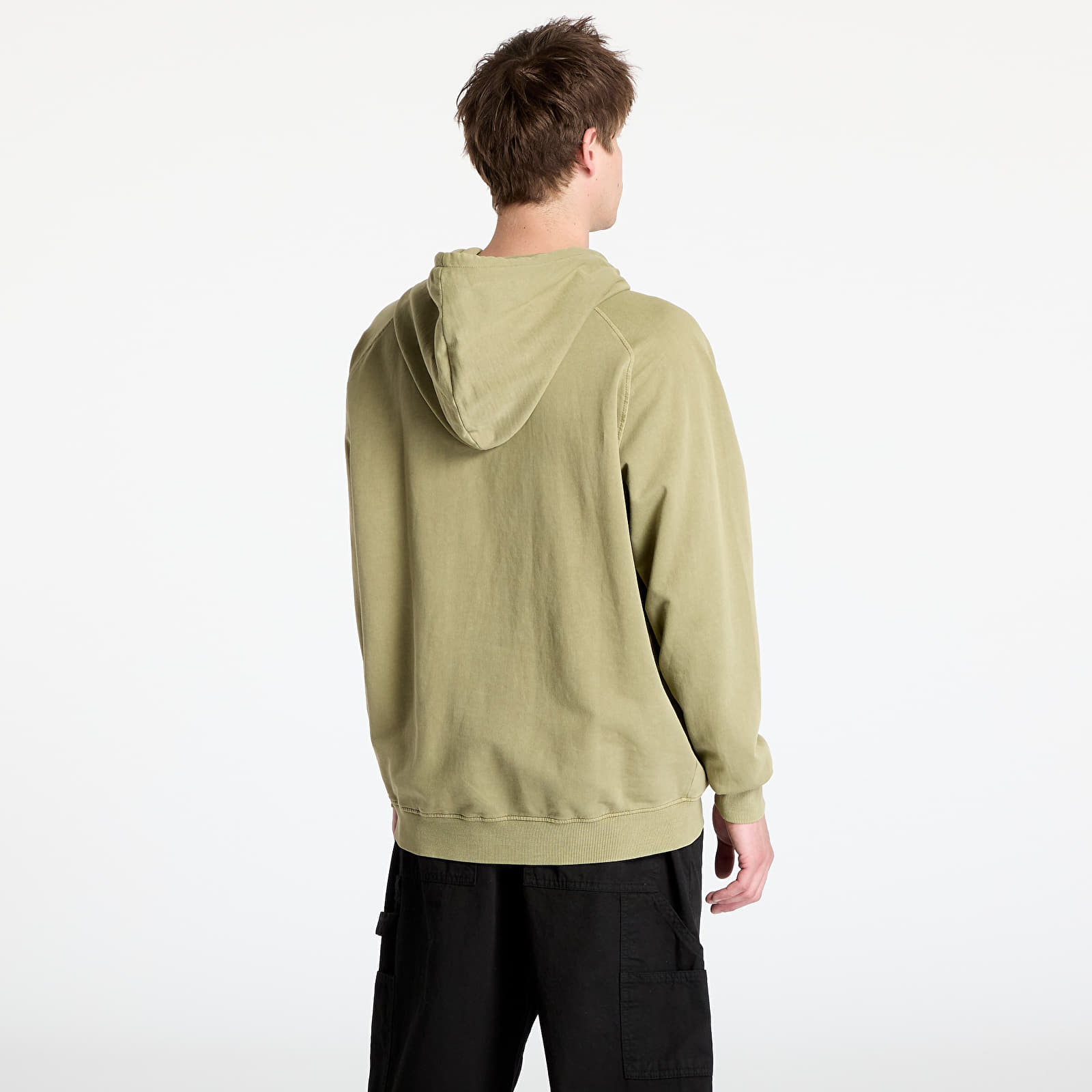 Mikiny Urban Classics Overdyed Hoody Green