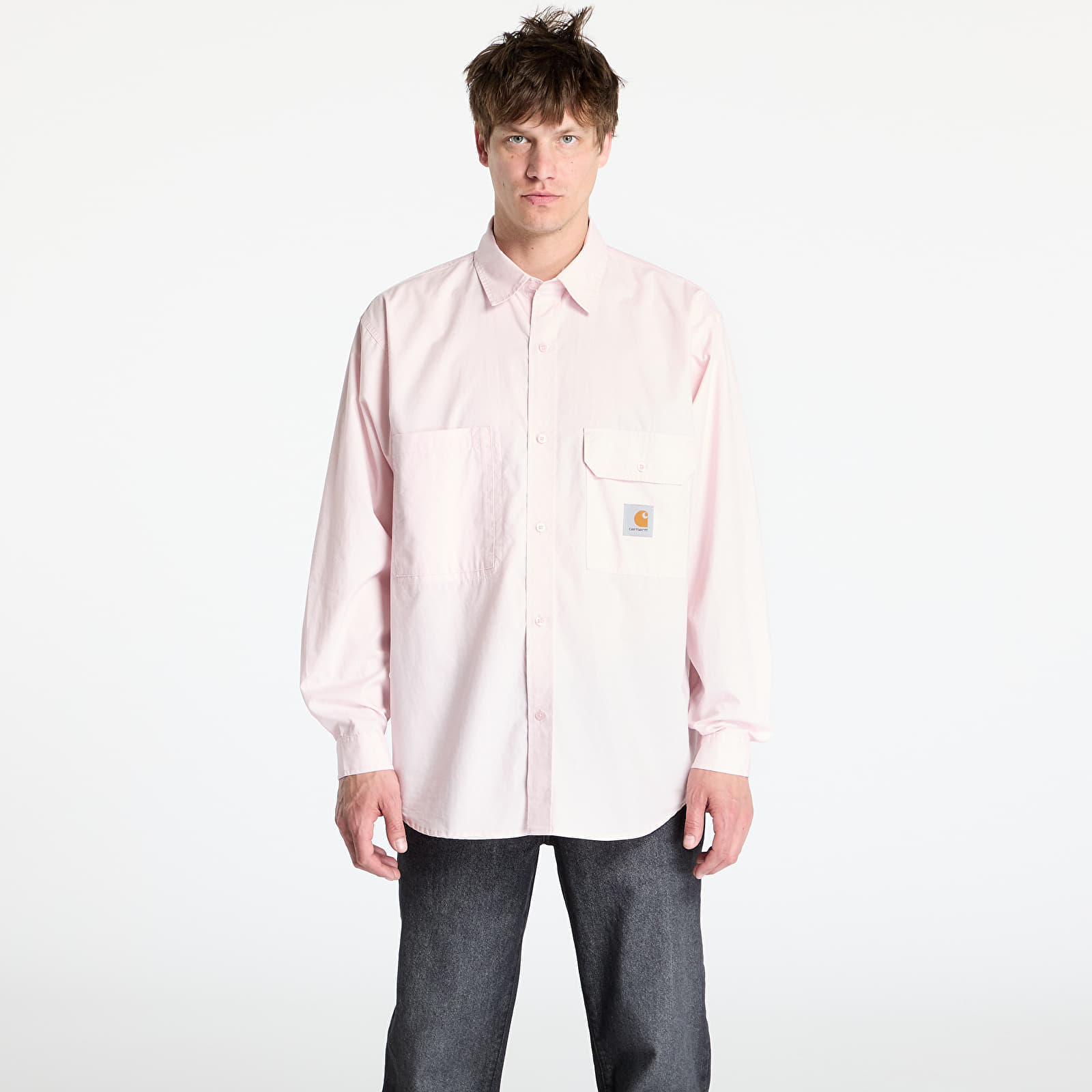 Camasa Carhartt WIP Longsleeve Irwin Shirt UNISEX Air Pink M