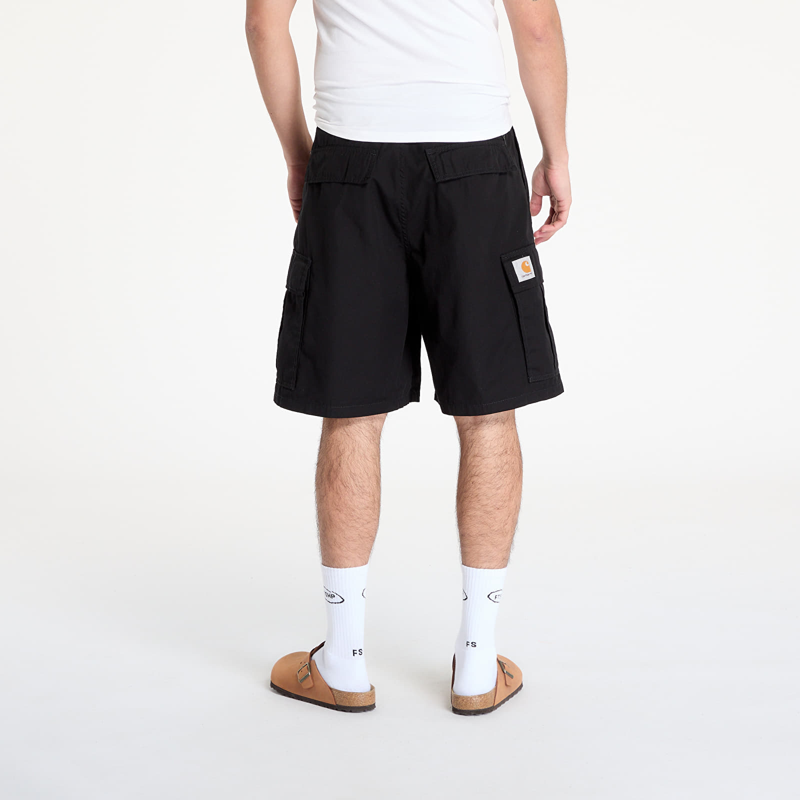 Men's shorts Carhartt WIP Cole Cargo Short Black Rinsed