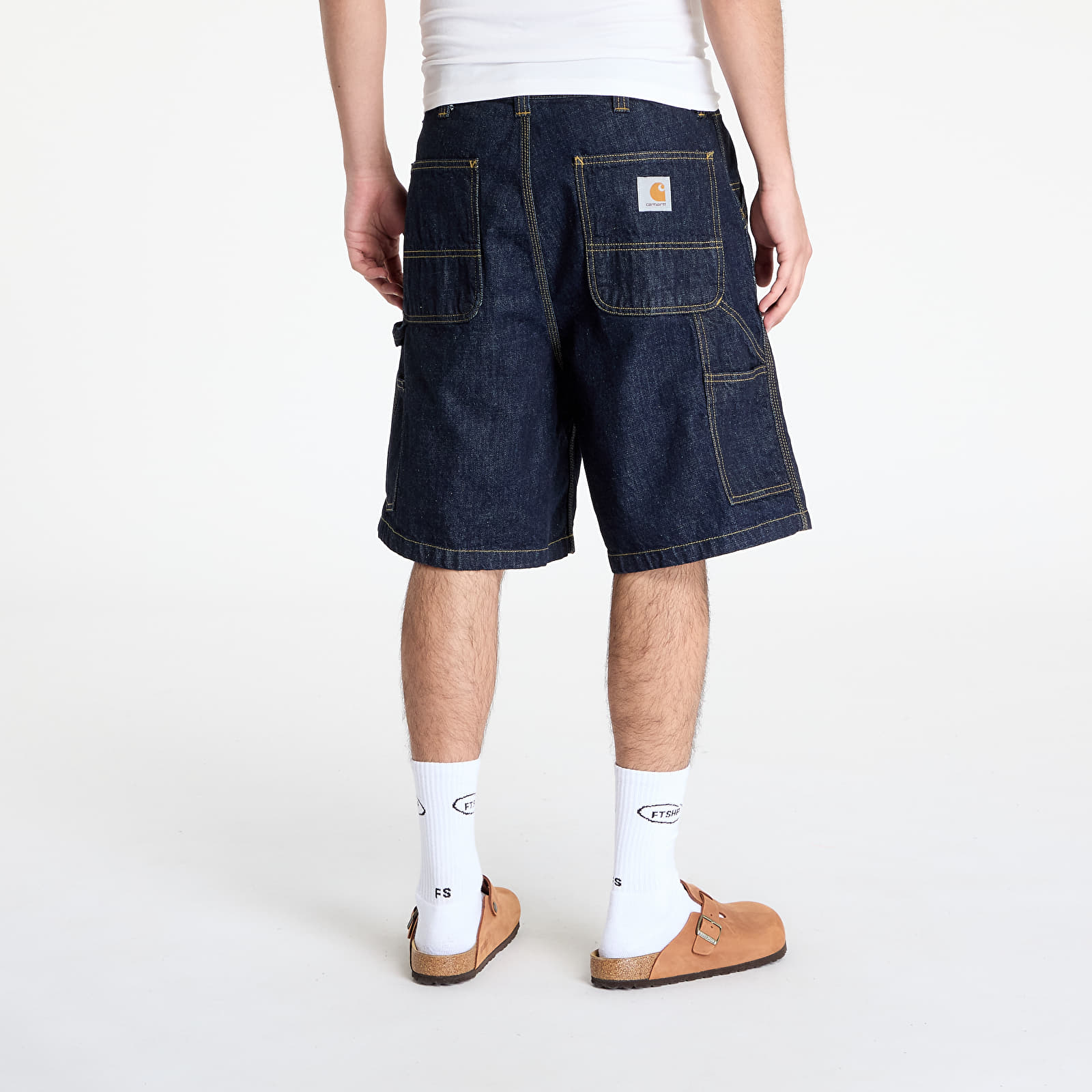 Shorts für Männer Carhartt WIP OG Single Knee Short Blue Rinsed