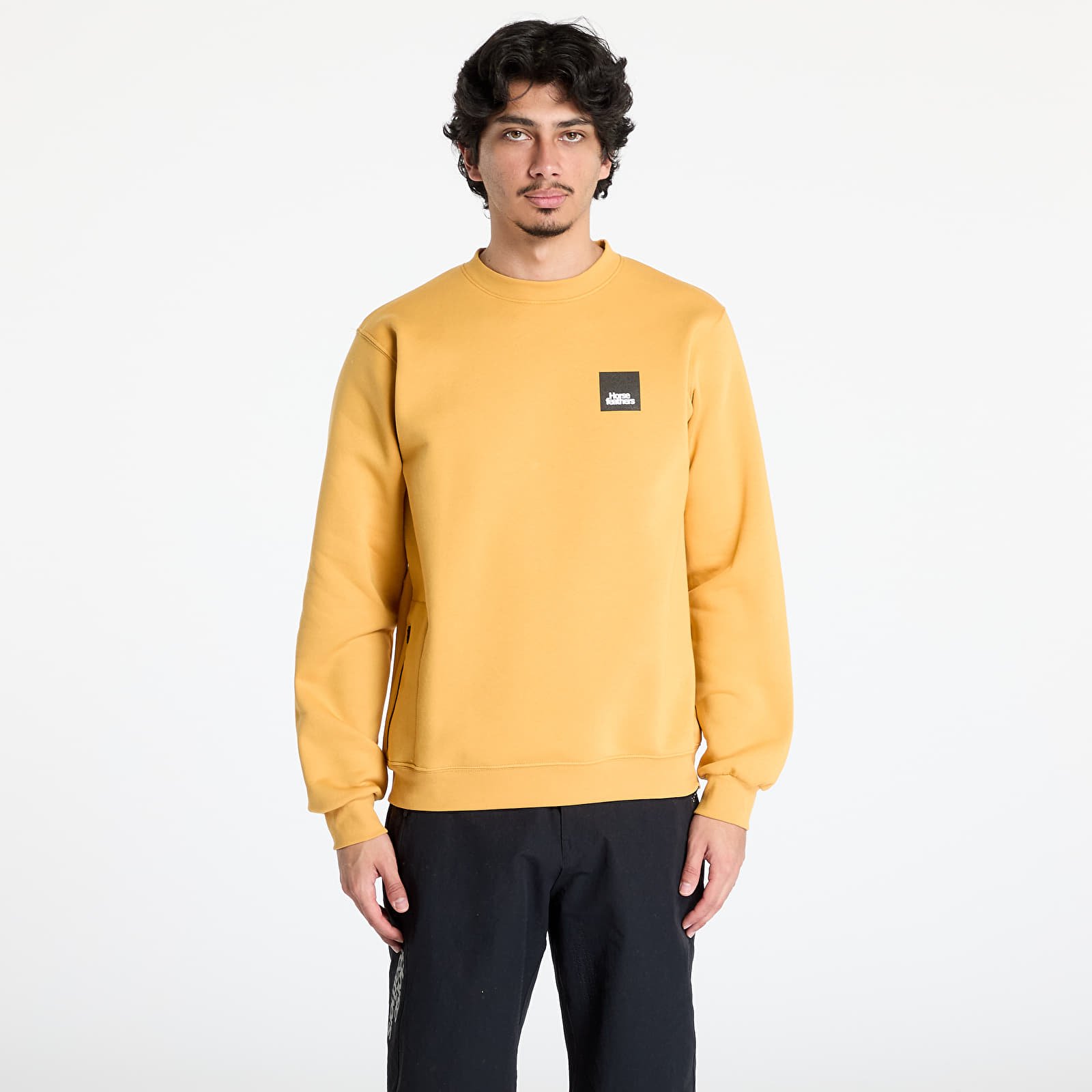 Meeste kampsunid Horsefeathers Dunk Sweatshirt Honey