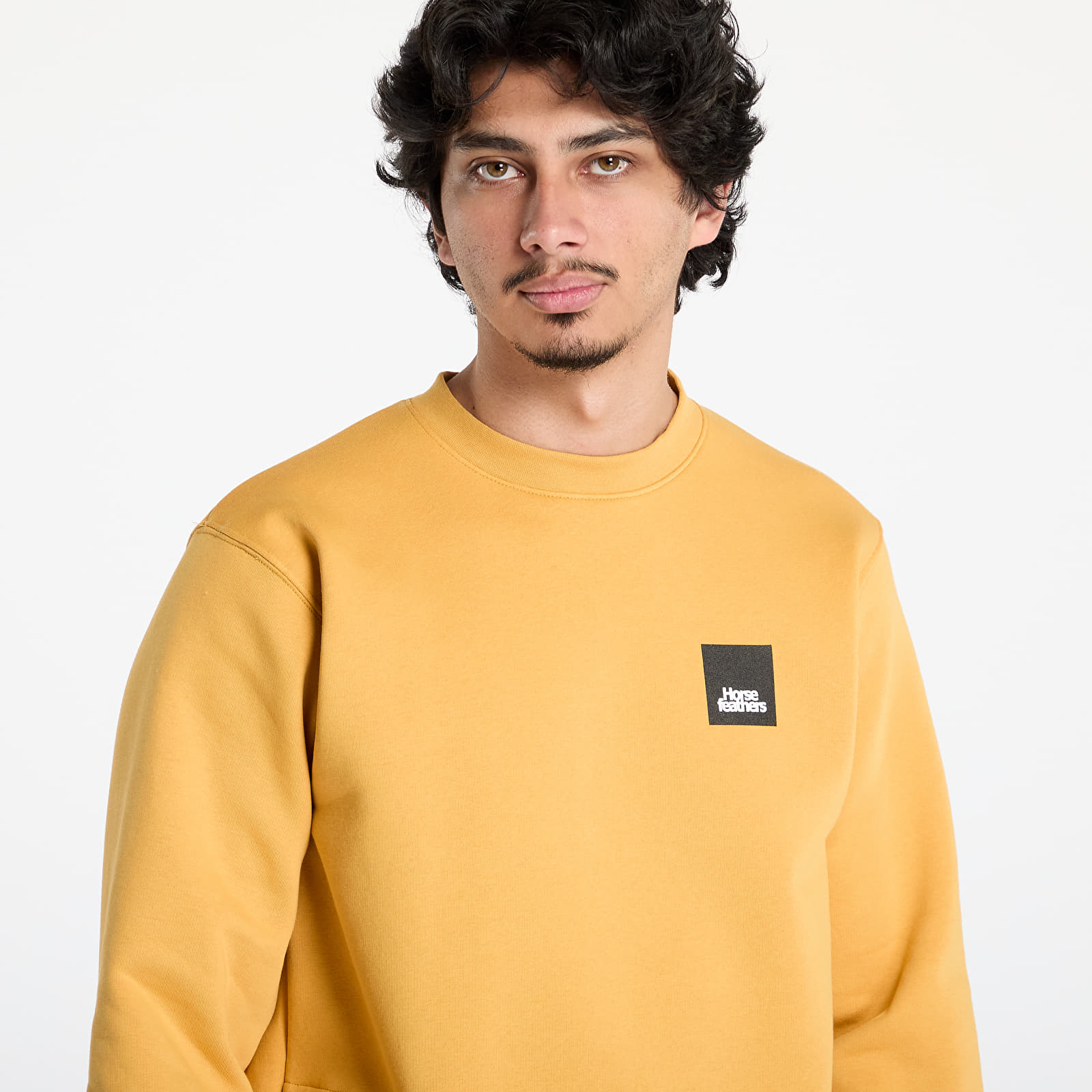 Meeste kampsunid Horsefeathers Dunk Sweatshirt Honey