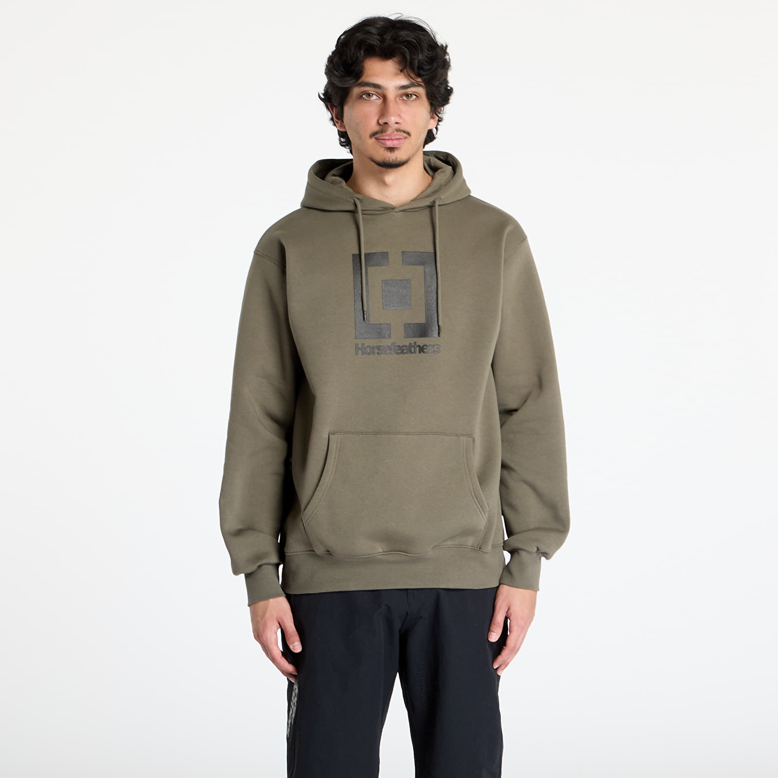 Meeste kampsunid Horsefeathers Leader Sweatshirt Burnt Olive
