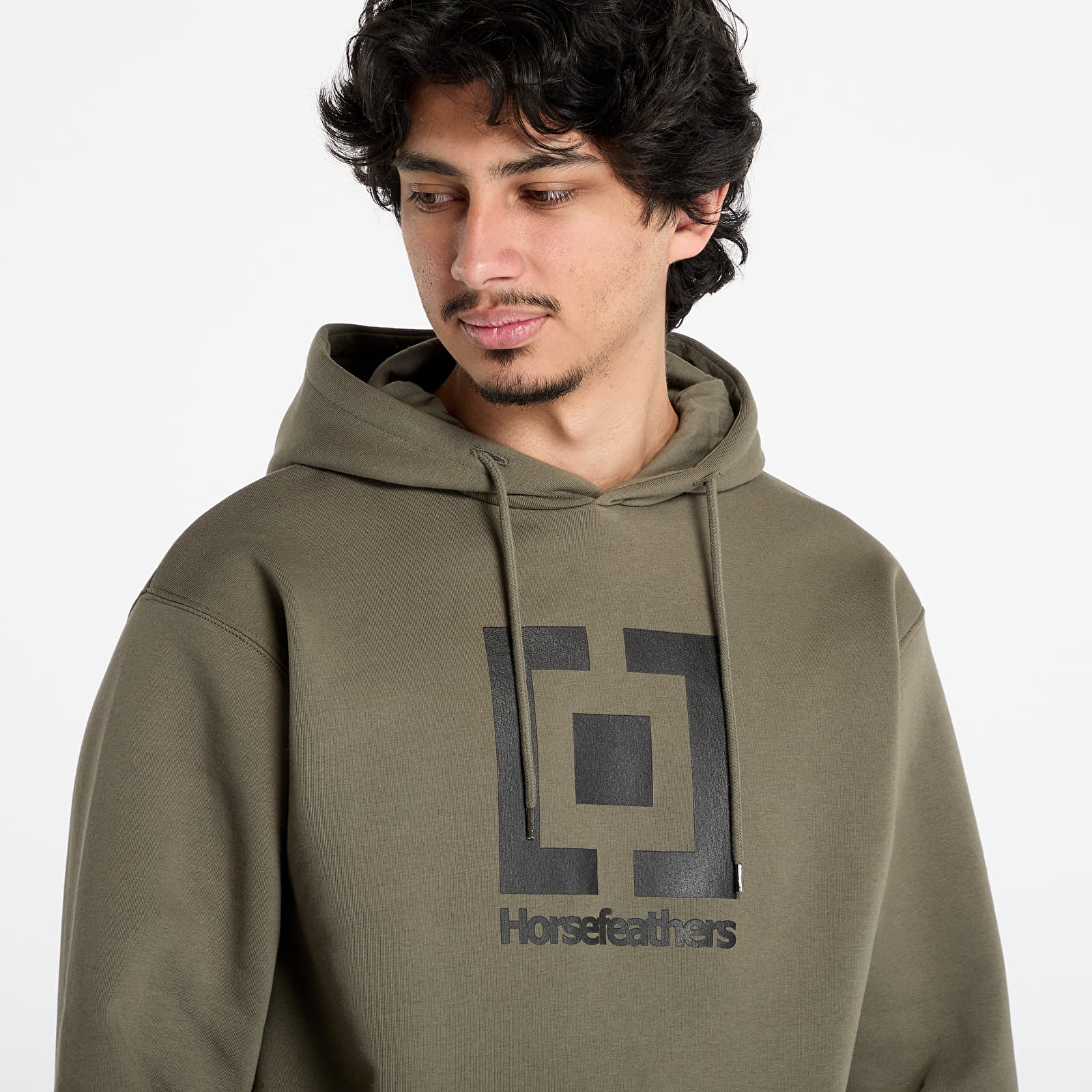 Meeste kampsunid Horsefeathers Leader Sweatshirt Burnt Olive