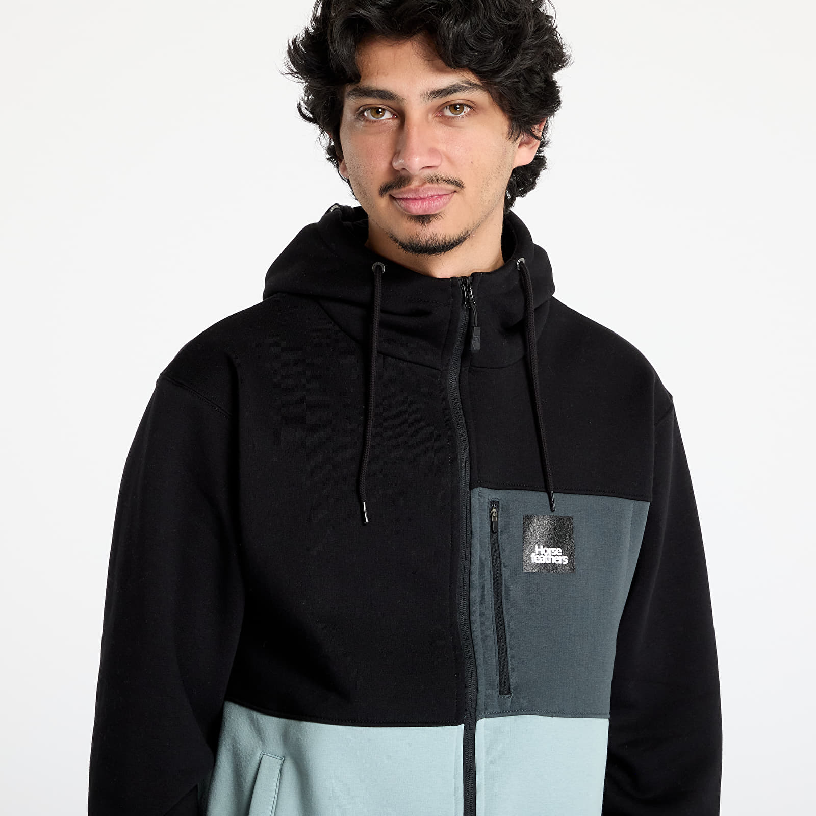 Meeste kampsunid Horsefeathers Vick Sweatshirt Black/ Blue Haze