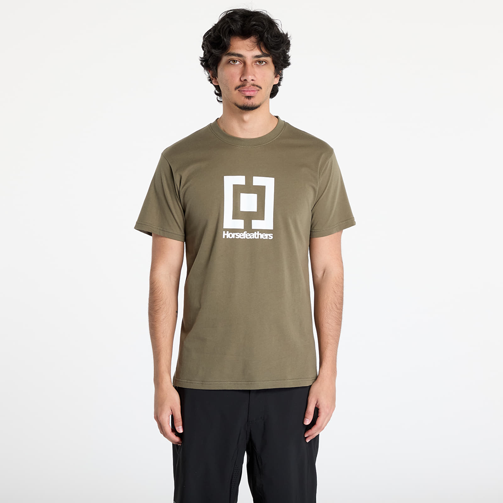 Miesten T-paidat Horsefeathers Base T-Shirt Burnt Olive