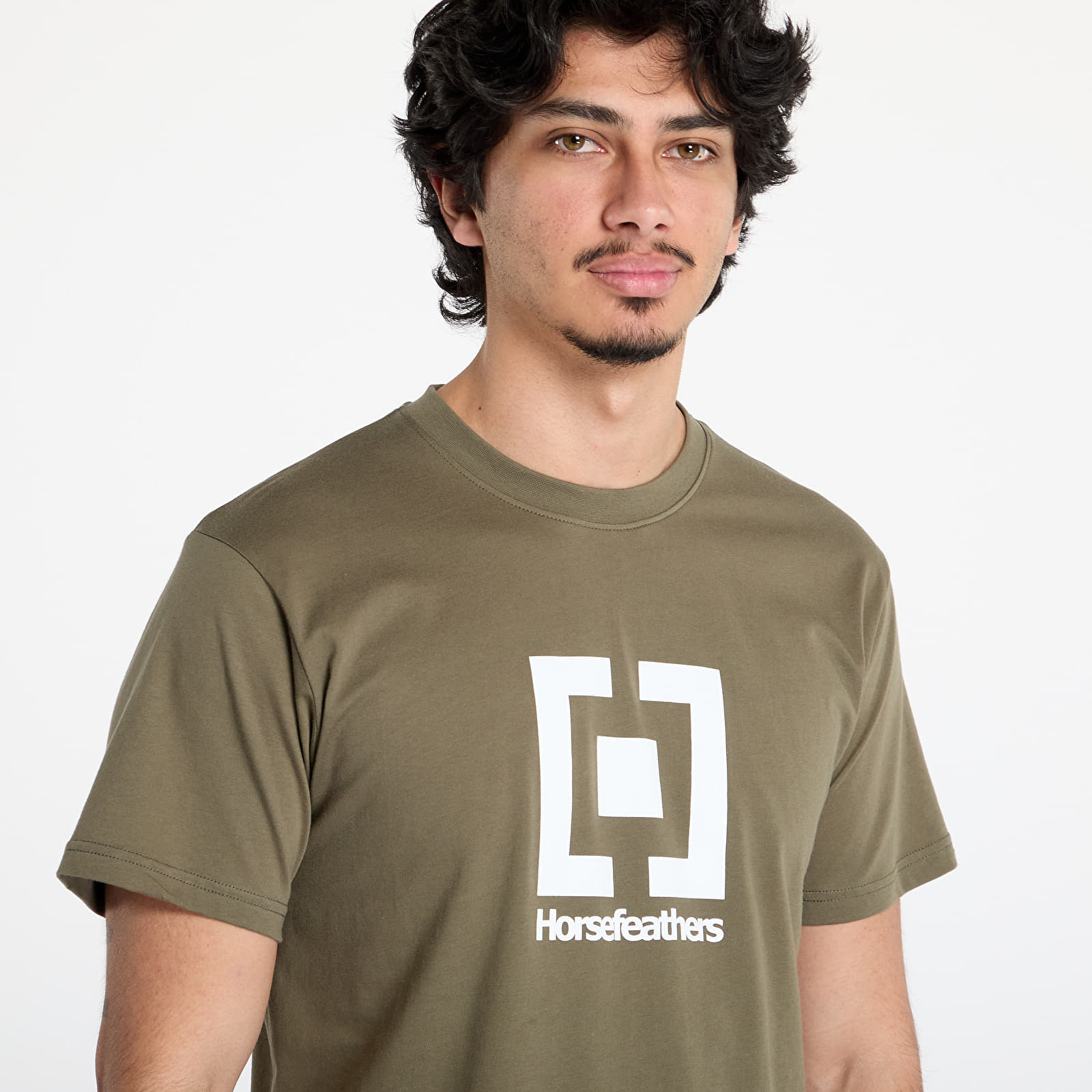 Miesten T-paidat Horsefeathers Base T-Shirt Burnt Olive