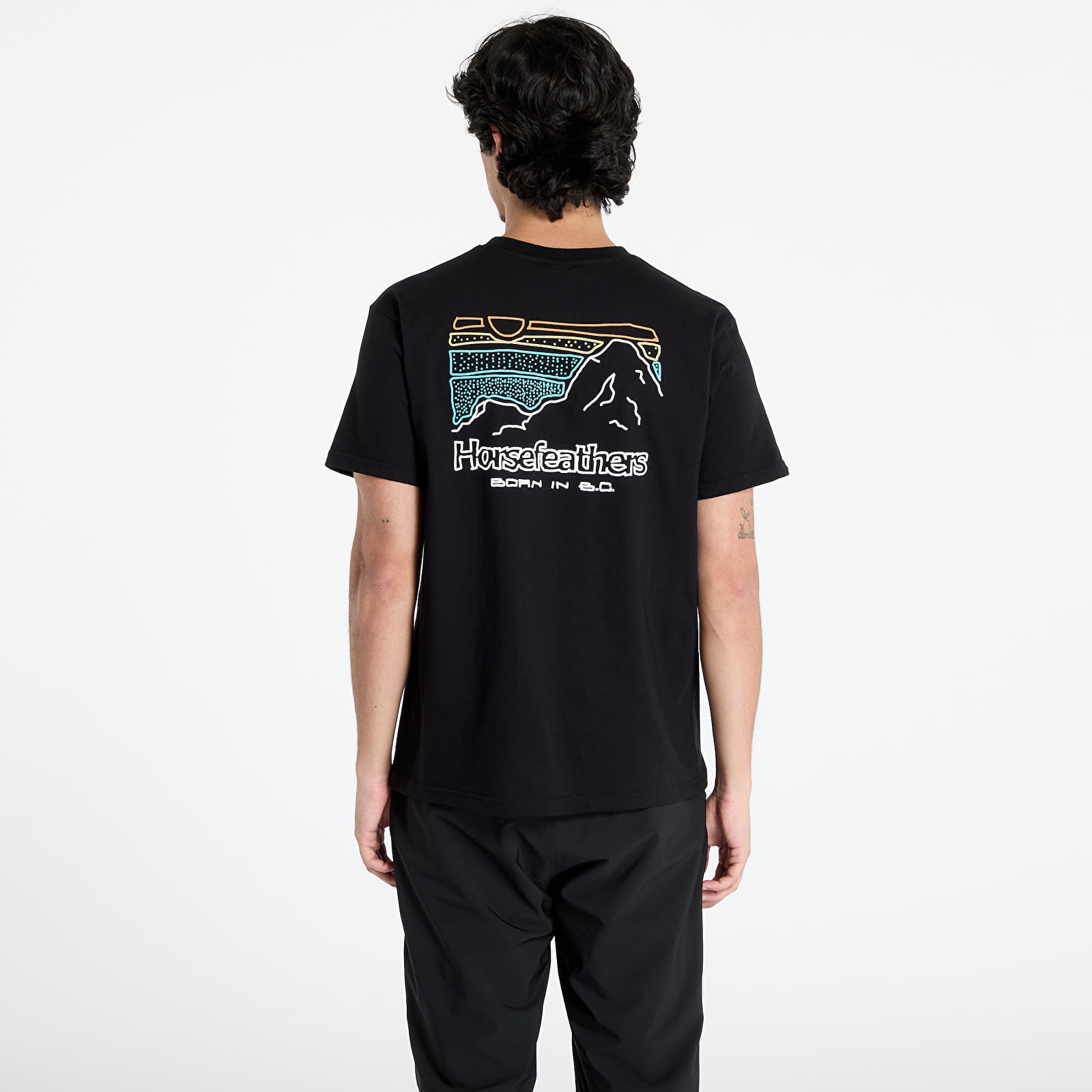 Men's T-shirts Horsefeathers Diary T-Shirt Black