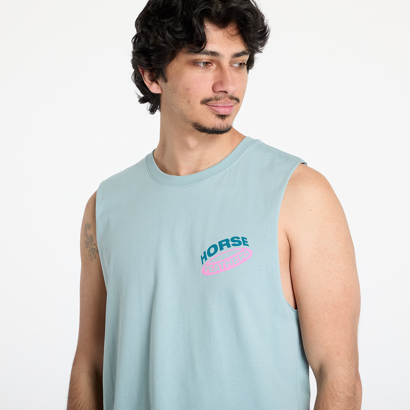 Camisetas de tirantes para hombre Horsefeathers Orbit Tank Blue Haze
