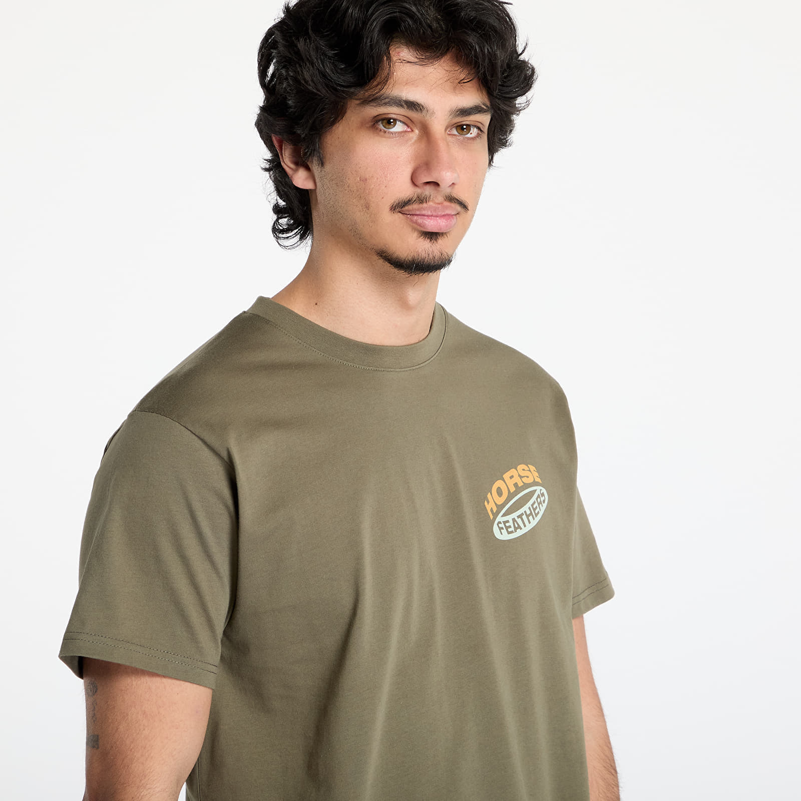 T-shirt Horsefeathers Orbit T-Shirt Burnt Olive S
