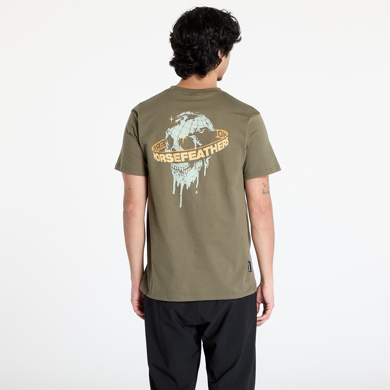 T-shirt Horsefeathers Orbit T-Shirt Burnt Olive S