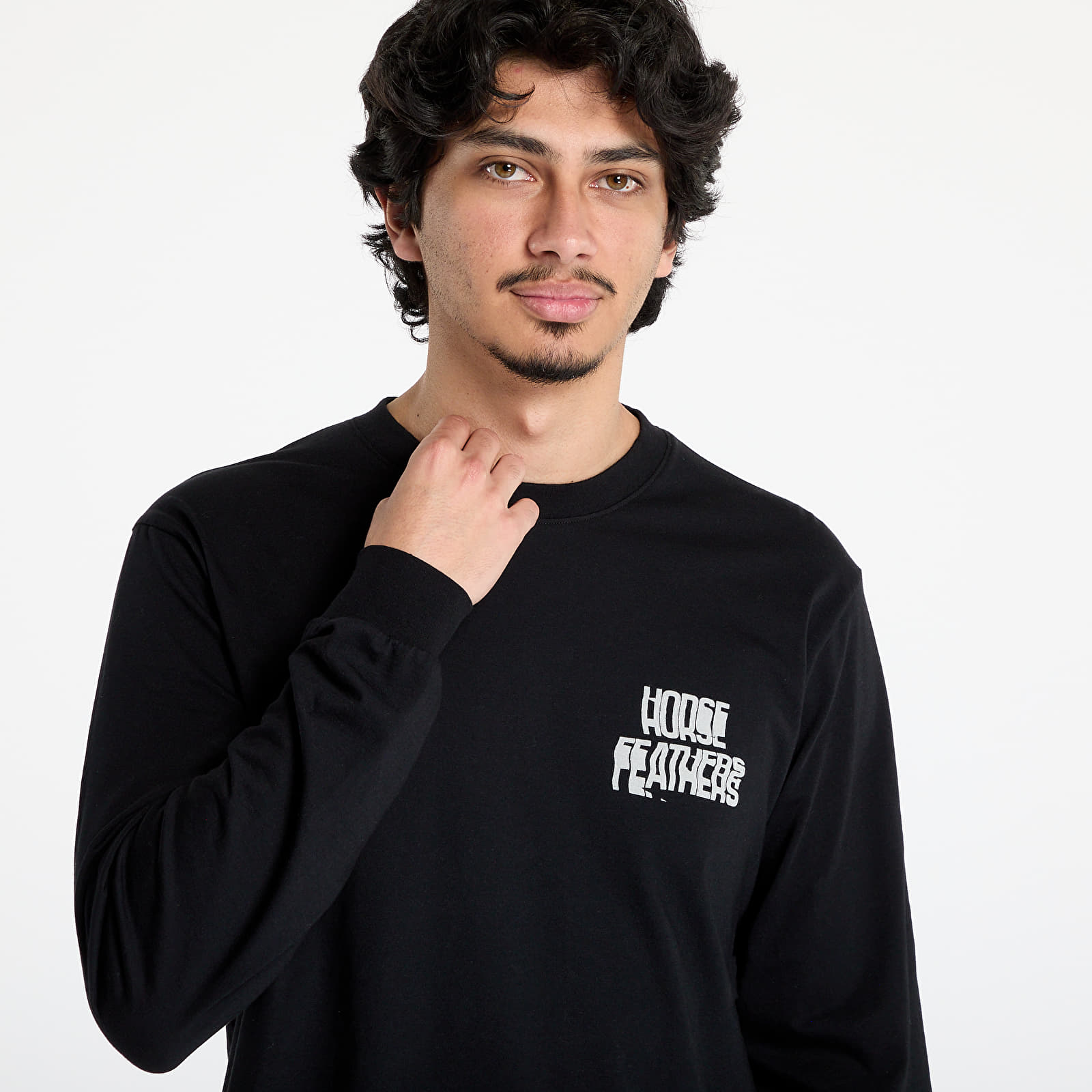 Men's T-shirts Horsefeathers Xerox Long Sleeve T-Shirt Black