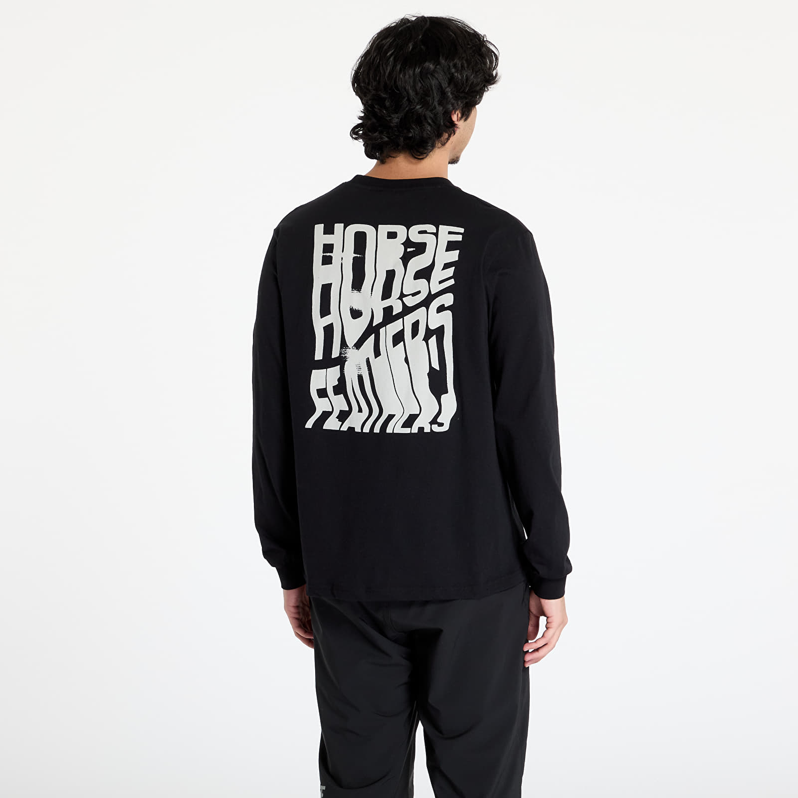 Men's T-shirts Horsefeathers Xerox Long Sleeve T-Shirt Black