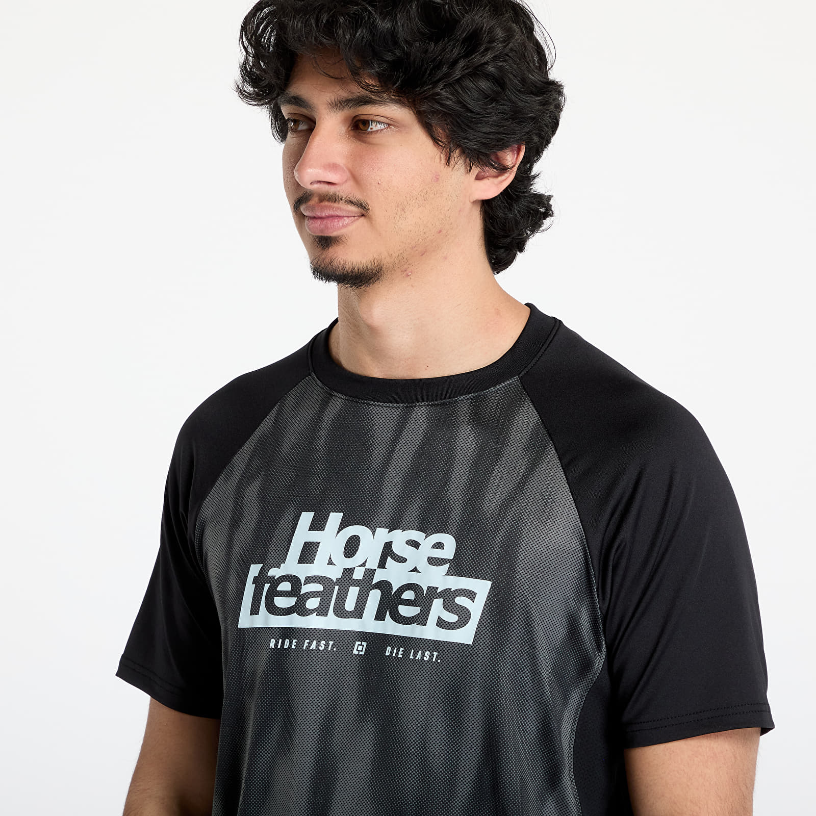 Camisetas hombre Horsefeathers Spike Bike Jersey Halftone/ Black