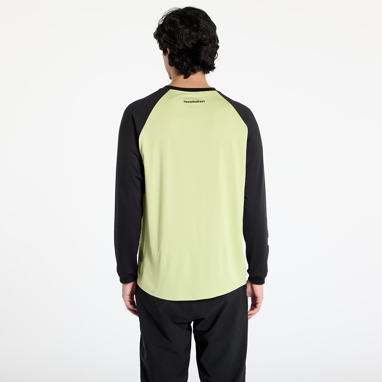 Meeste T-särgid Horsefeathers Spike Long Sleeve Bike Jersey Nile/ Black