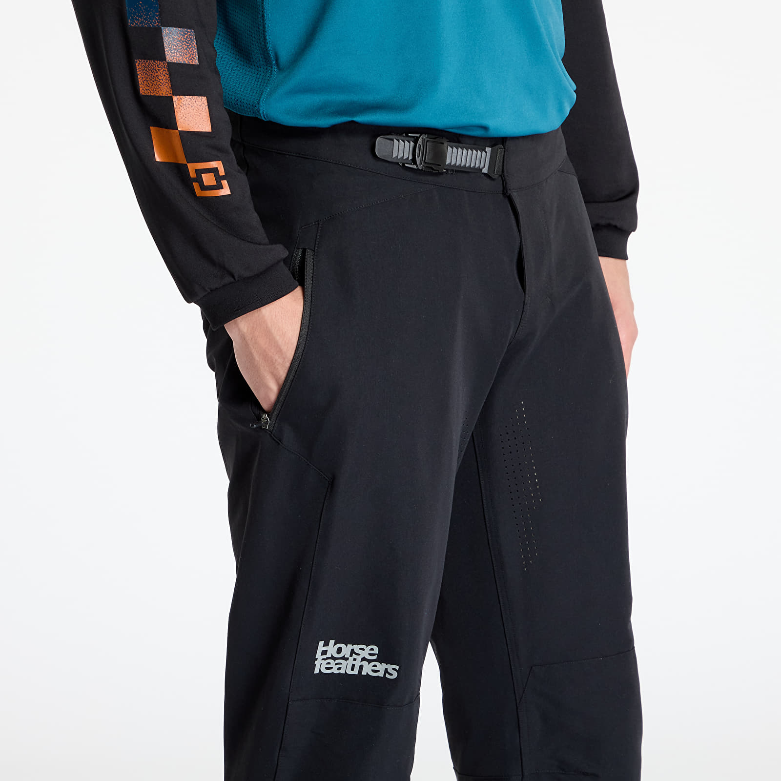 Meeste püksid Horsefeathers Stoker Bike Pants Black