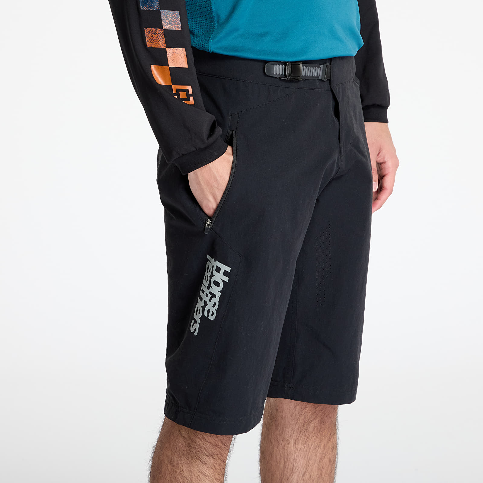 Meeste lühikesed püksid Horsefeathers Stoker Bike Shorts Black